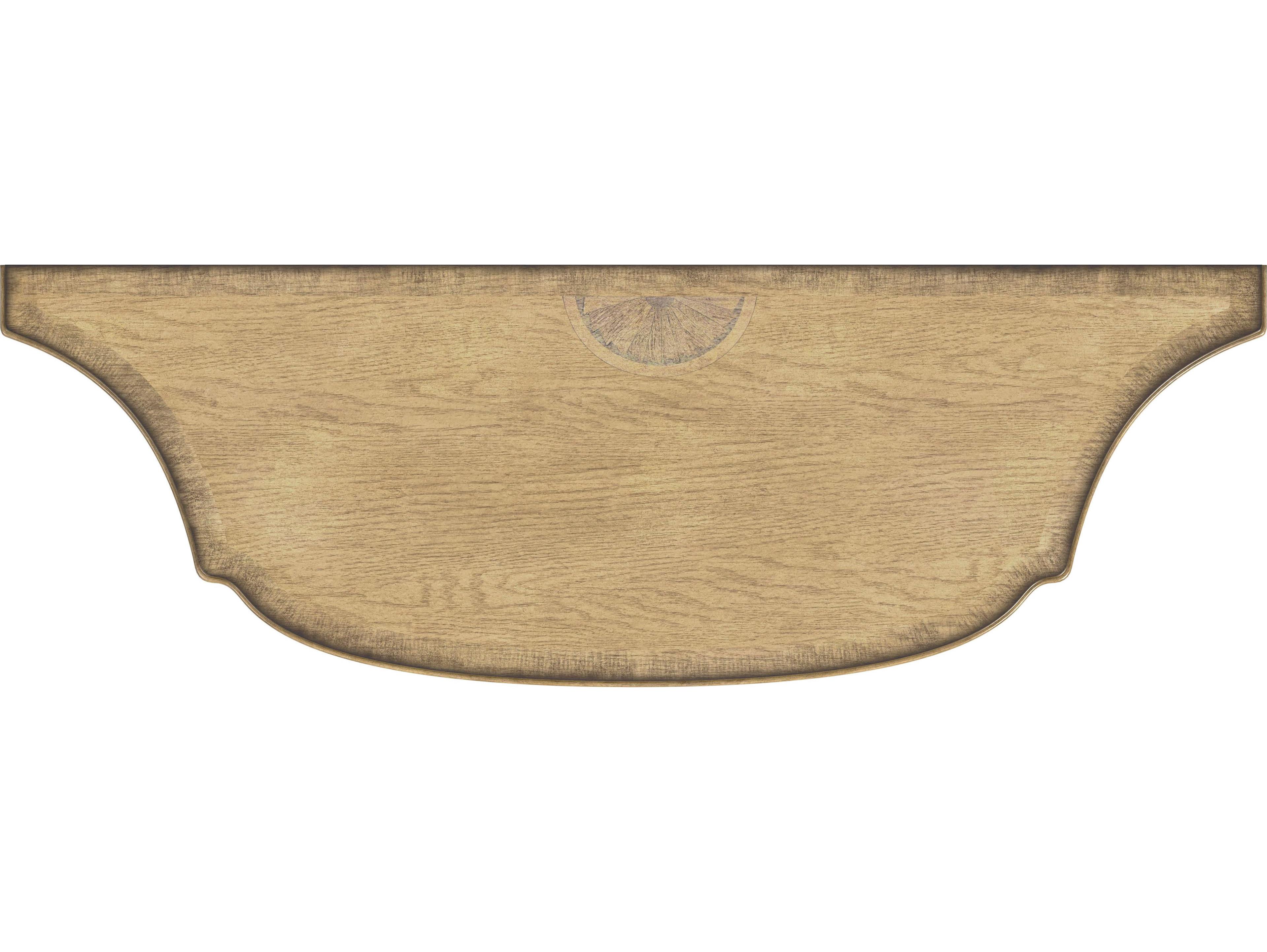 Butler Chester Demilune Wood Antique Beige Console Table