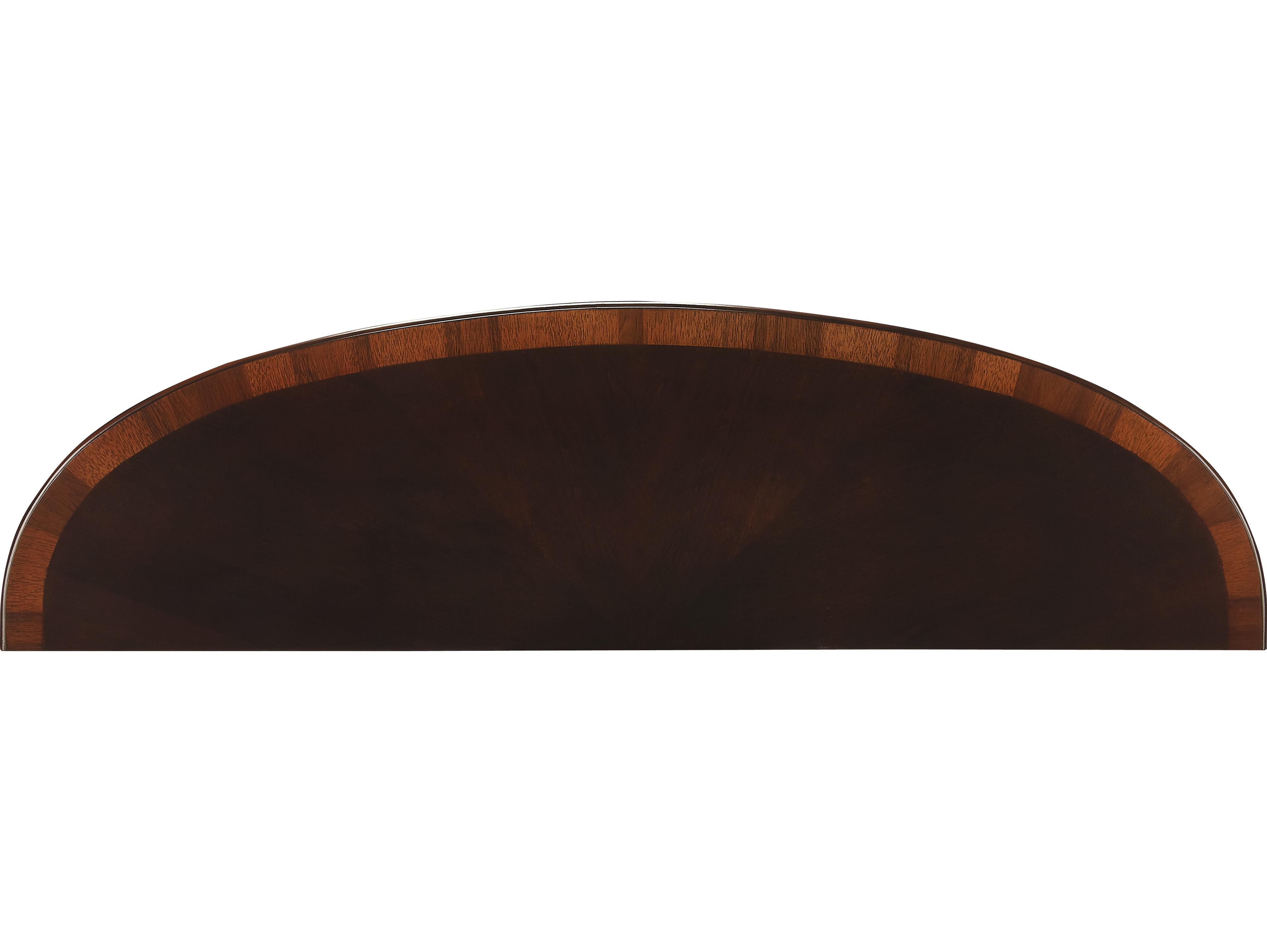 Butler Astor Demilune Wood Cherry Nouveau Console Table