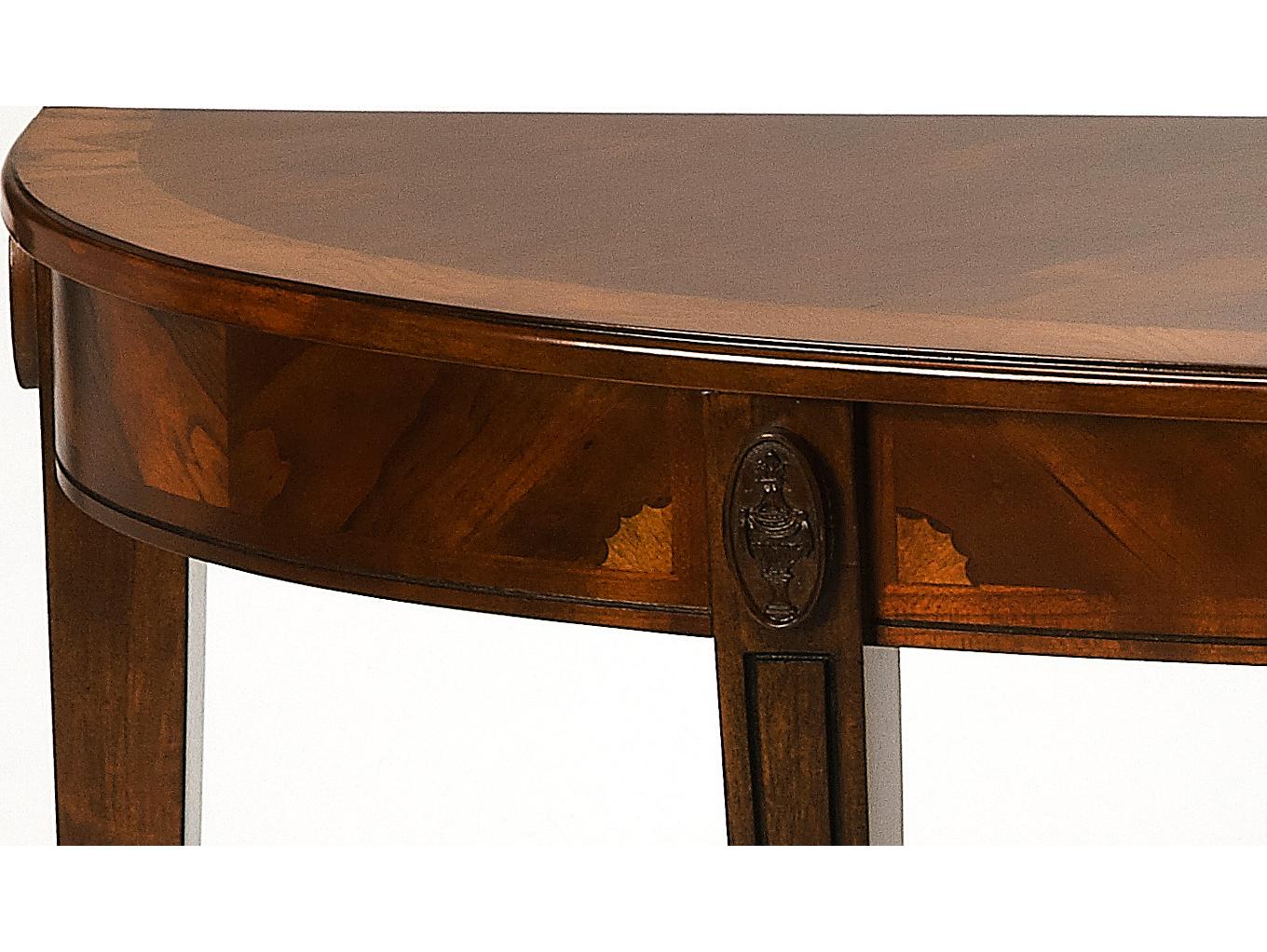 Butler Astor Demilune Wood Nutmeg Console Table