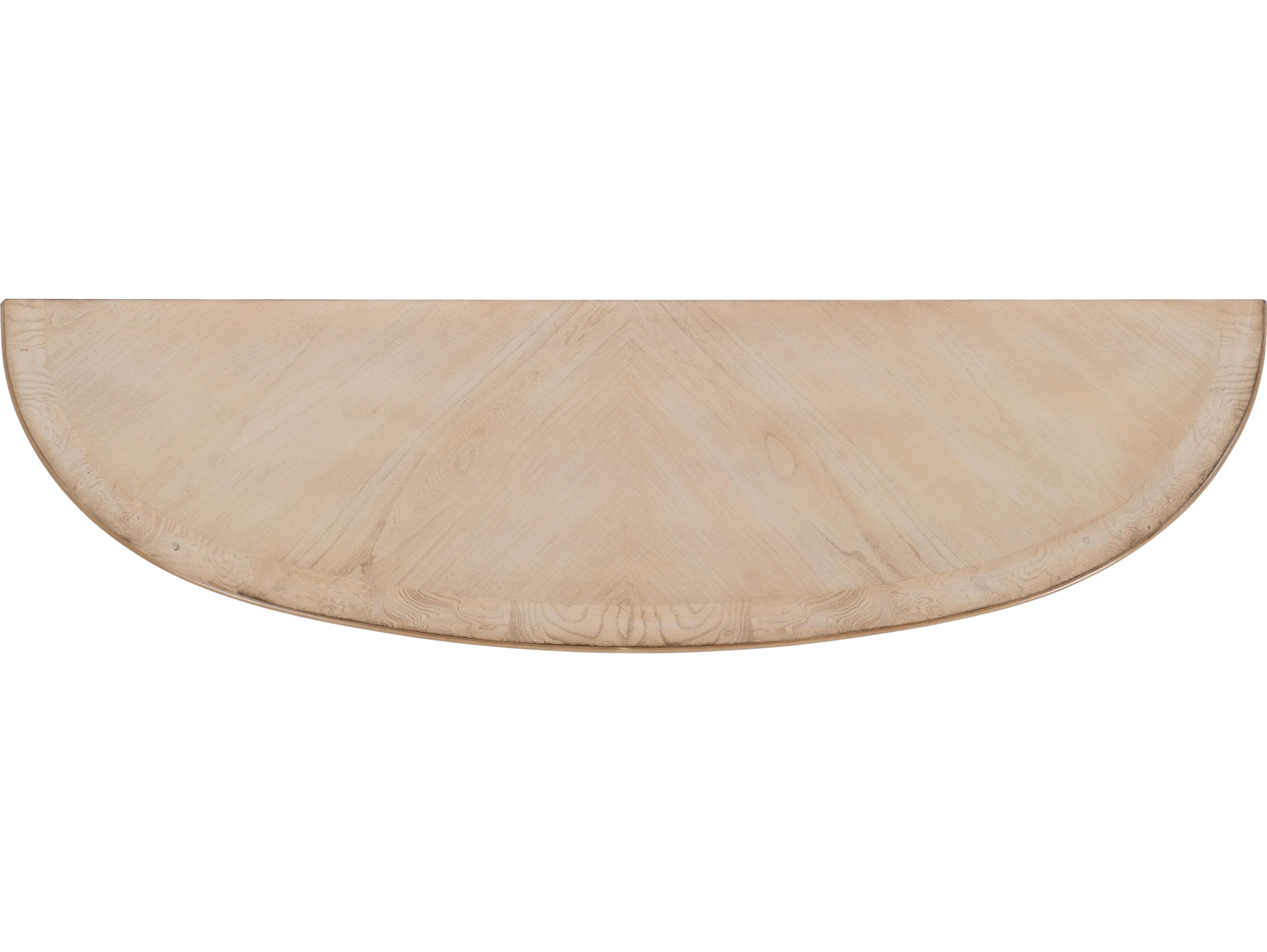 Butler Astor Demilune Wood Antique Beige Console Table