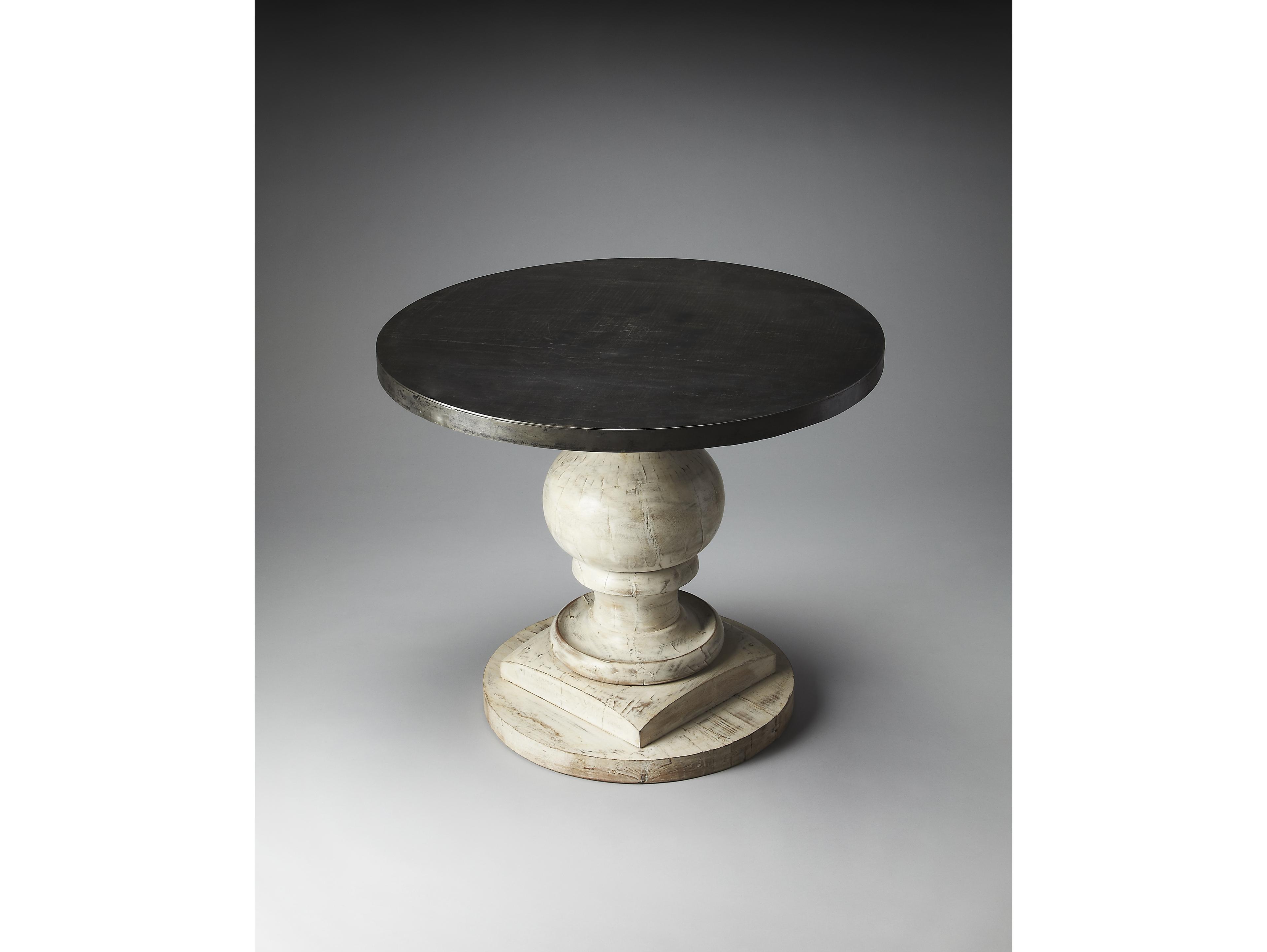 Butler Pompei Round Metal Artifacts End Table