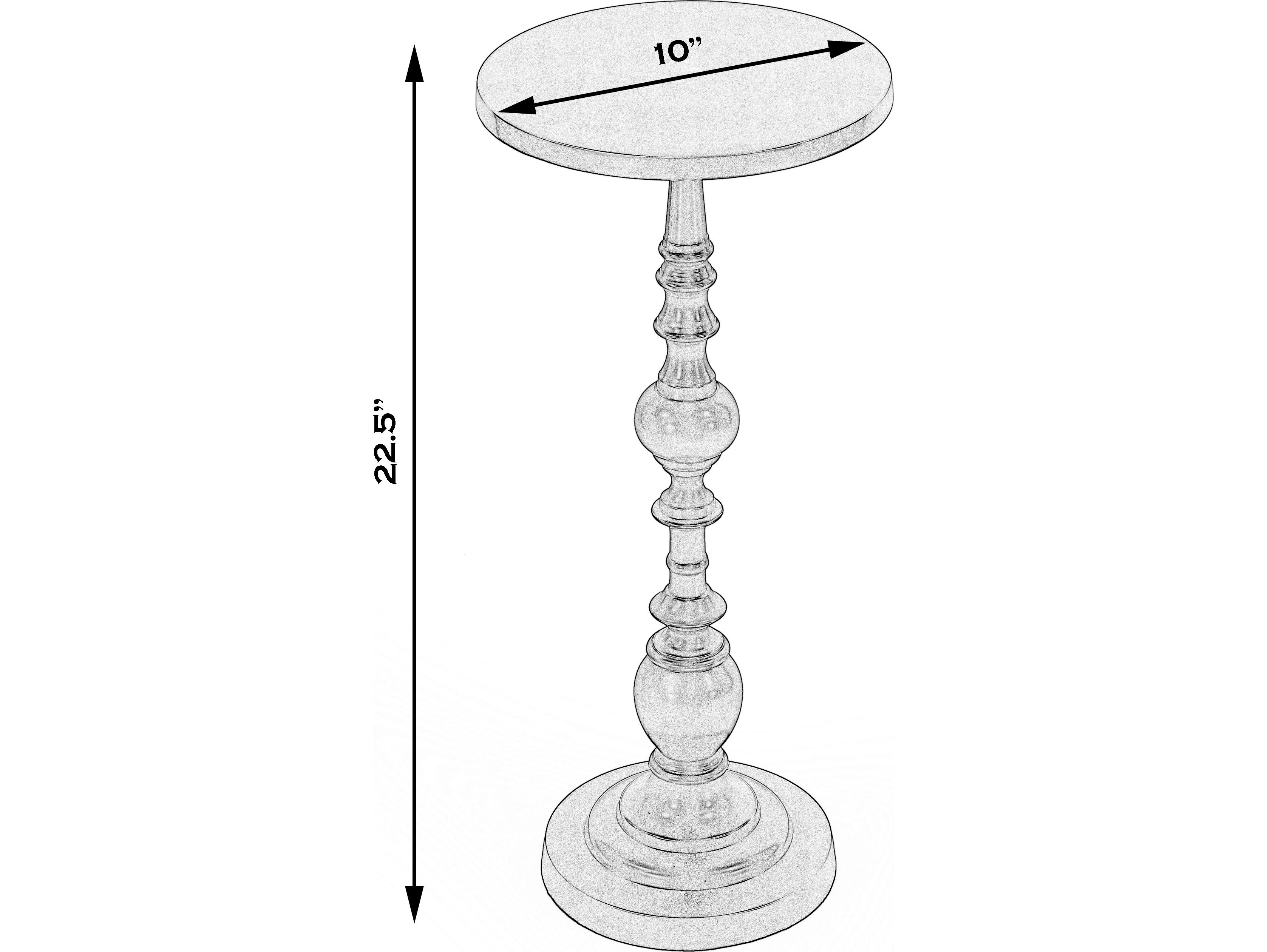 Butler Darien Round Metal Bronze End Table