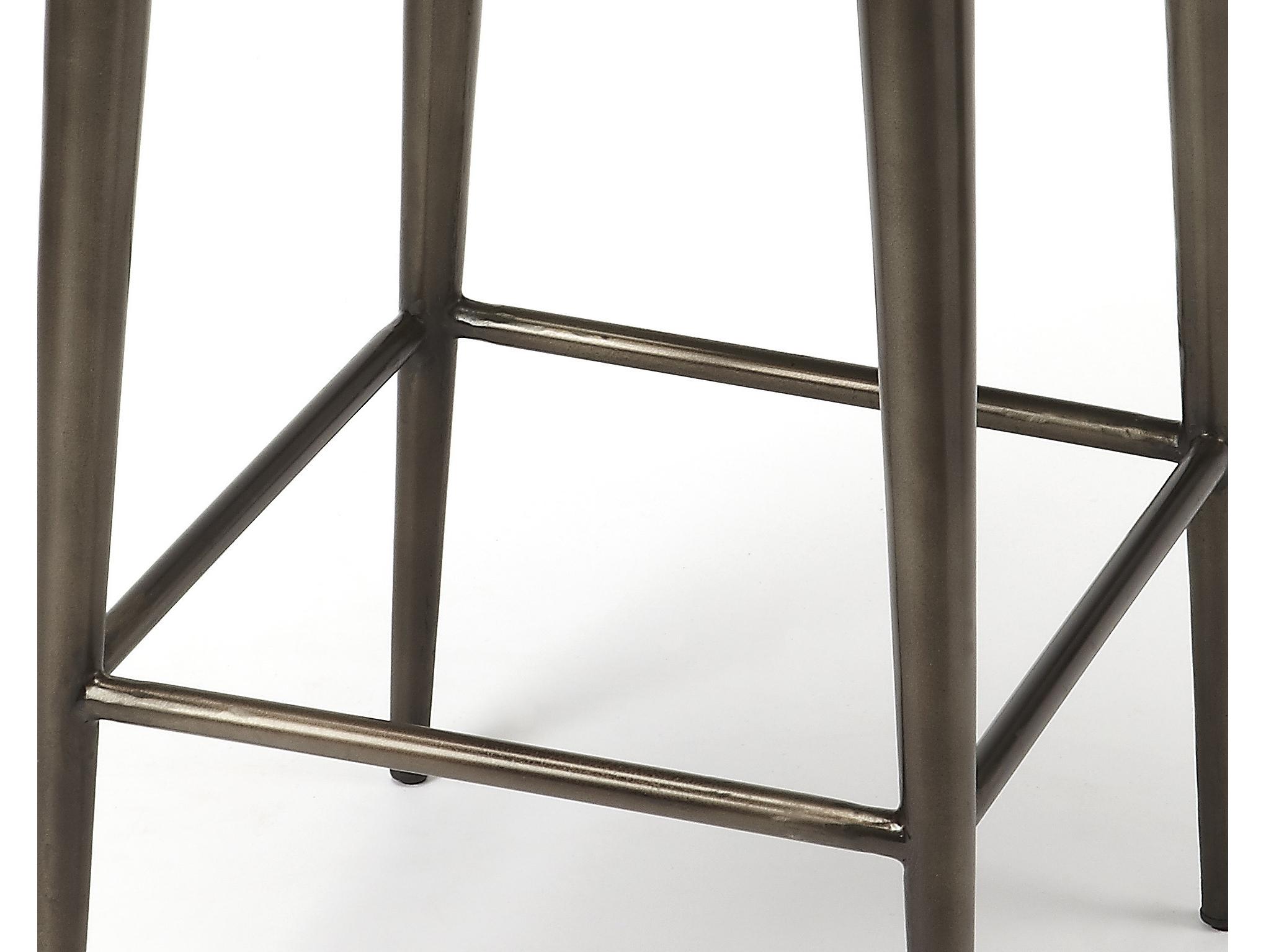 Butler Maxwell Brown Leather Bar Stool