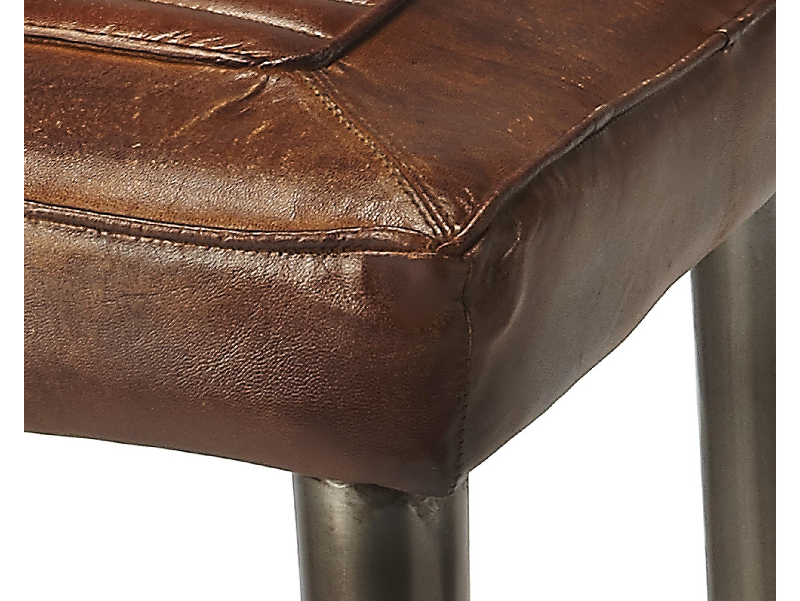 Butler Maxwell Brown Leather Bar Stool