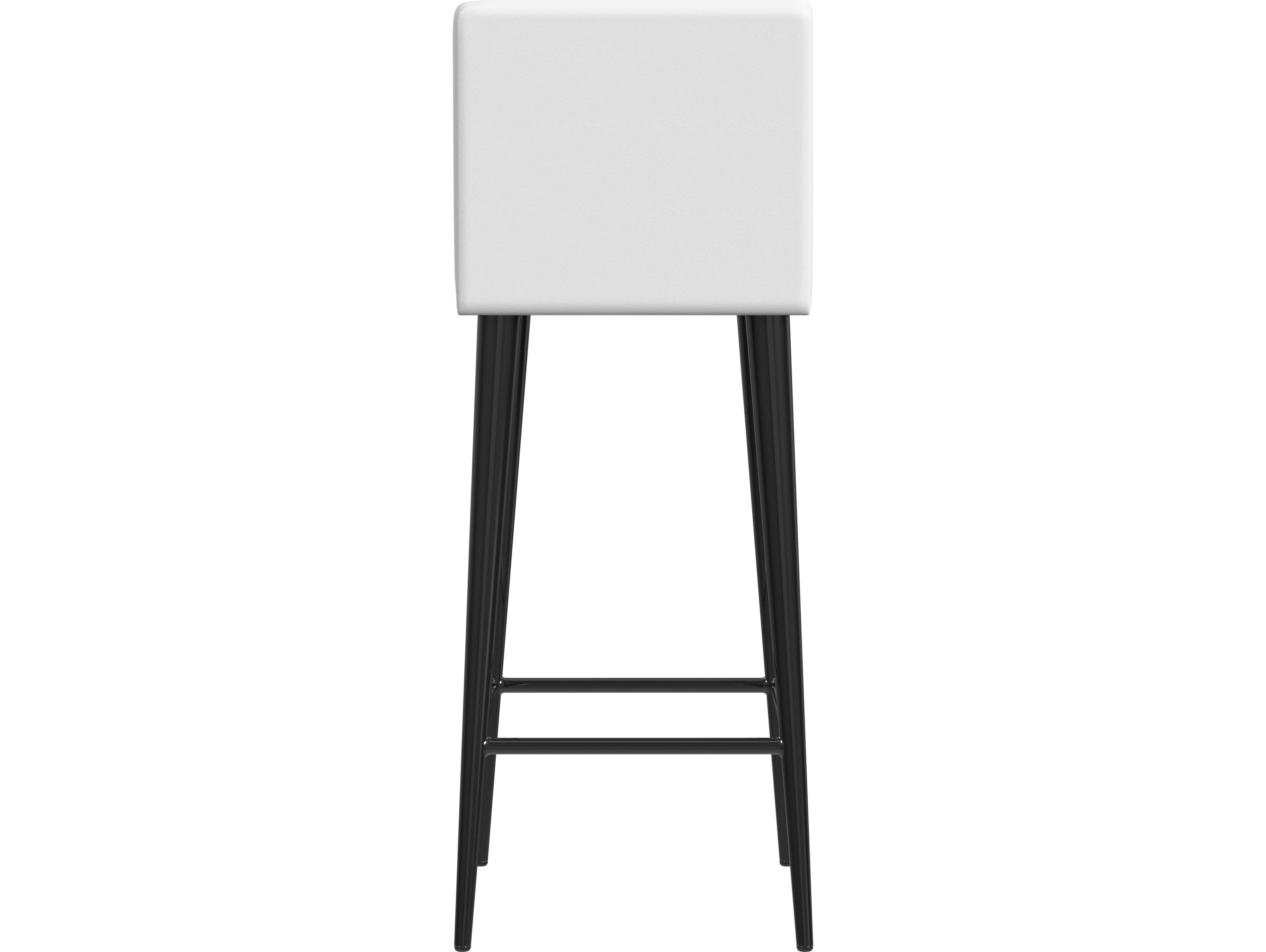 Butler Maxwell White Leather Bar Stool