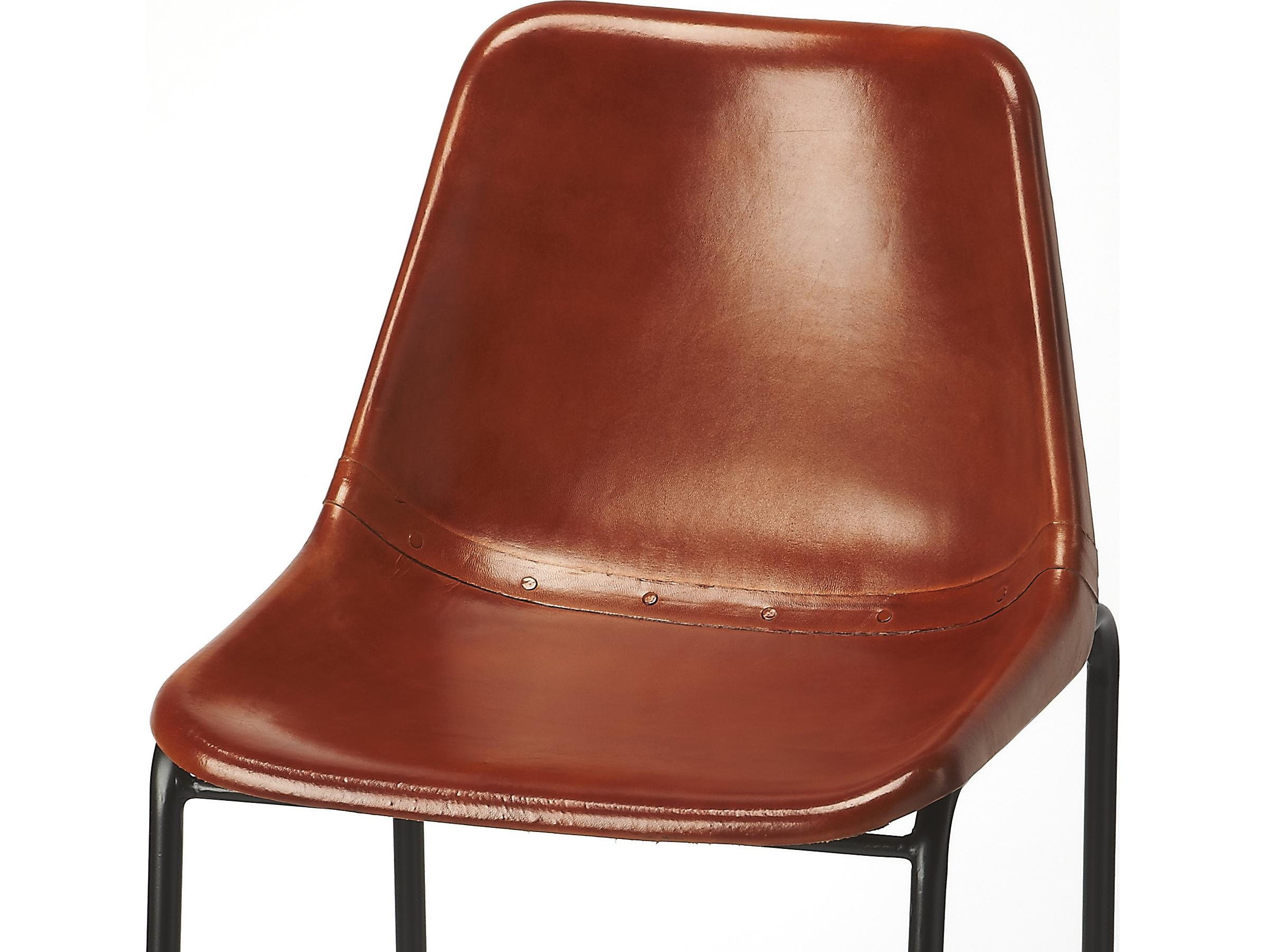 Butler Myles Brown Leather Bar Stool