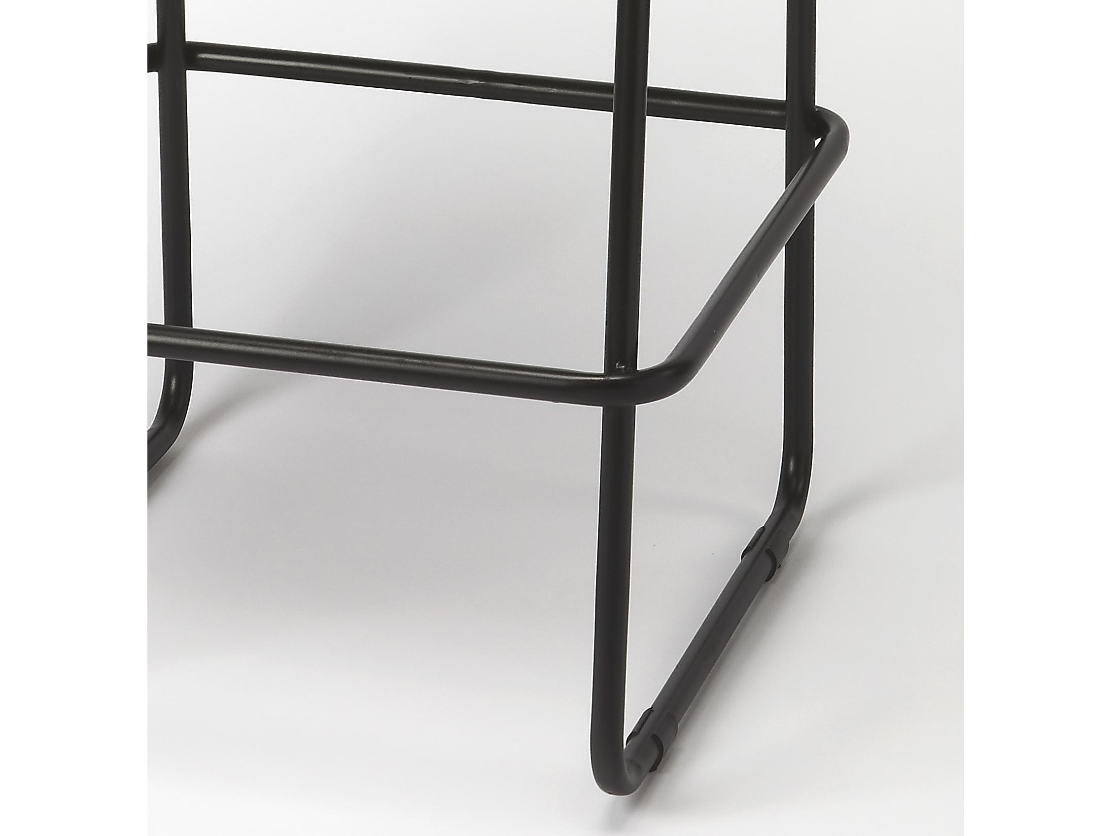 Butler Myles Brown Leather Bar Stool