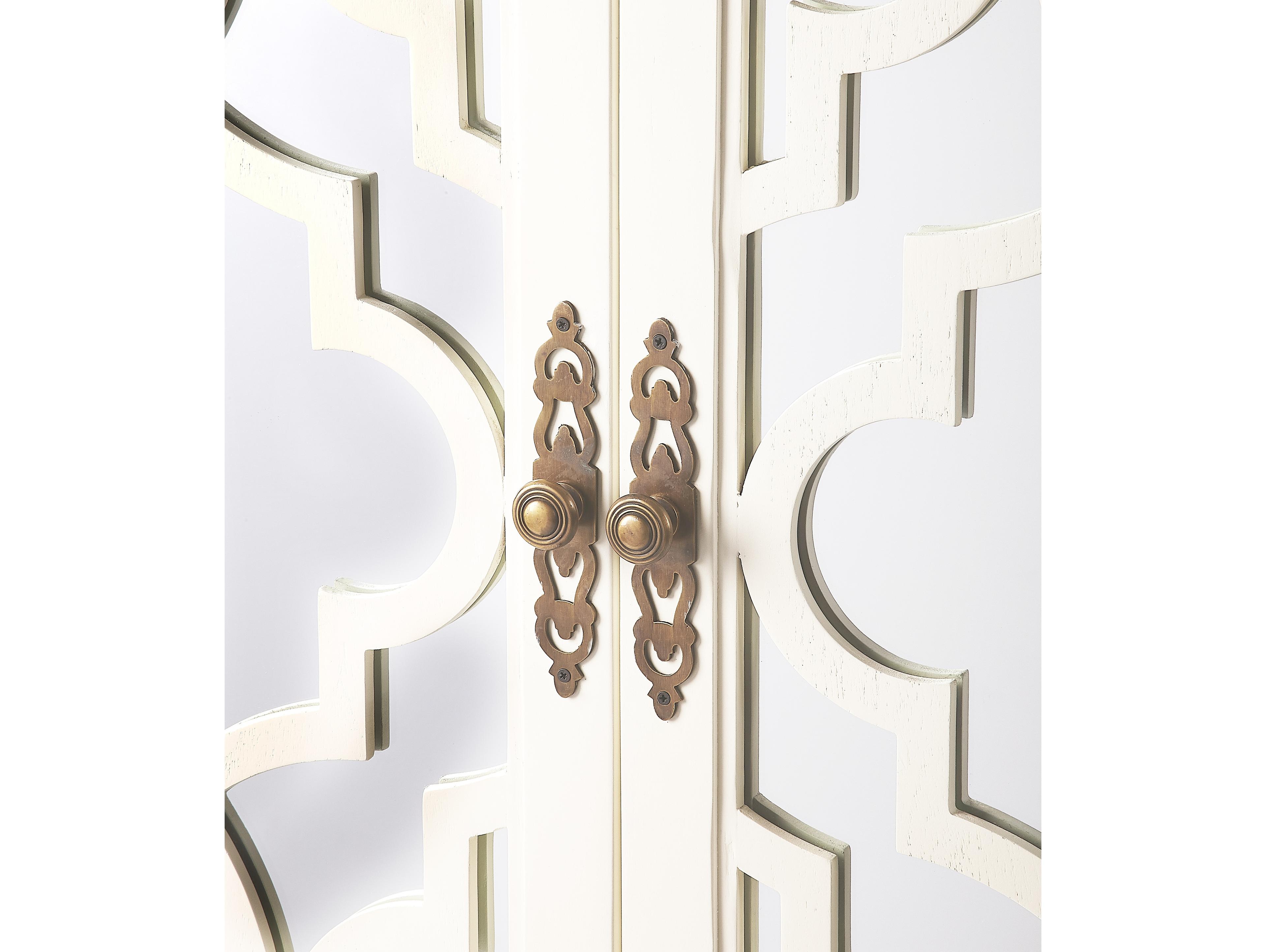 Butler Morjanna White Mindi Wood Wardrobe Armoire