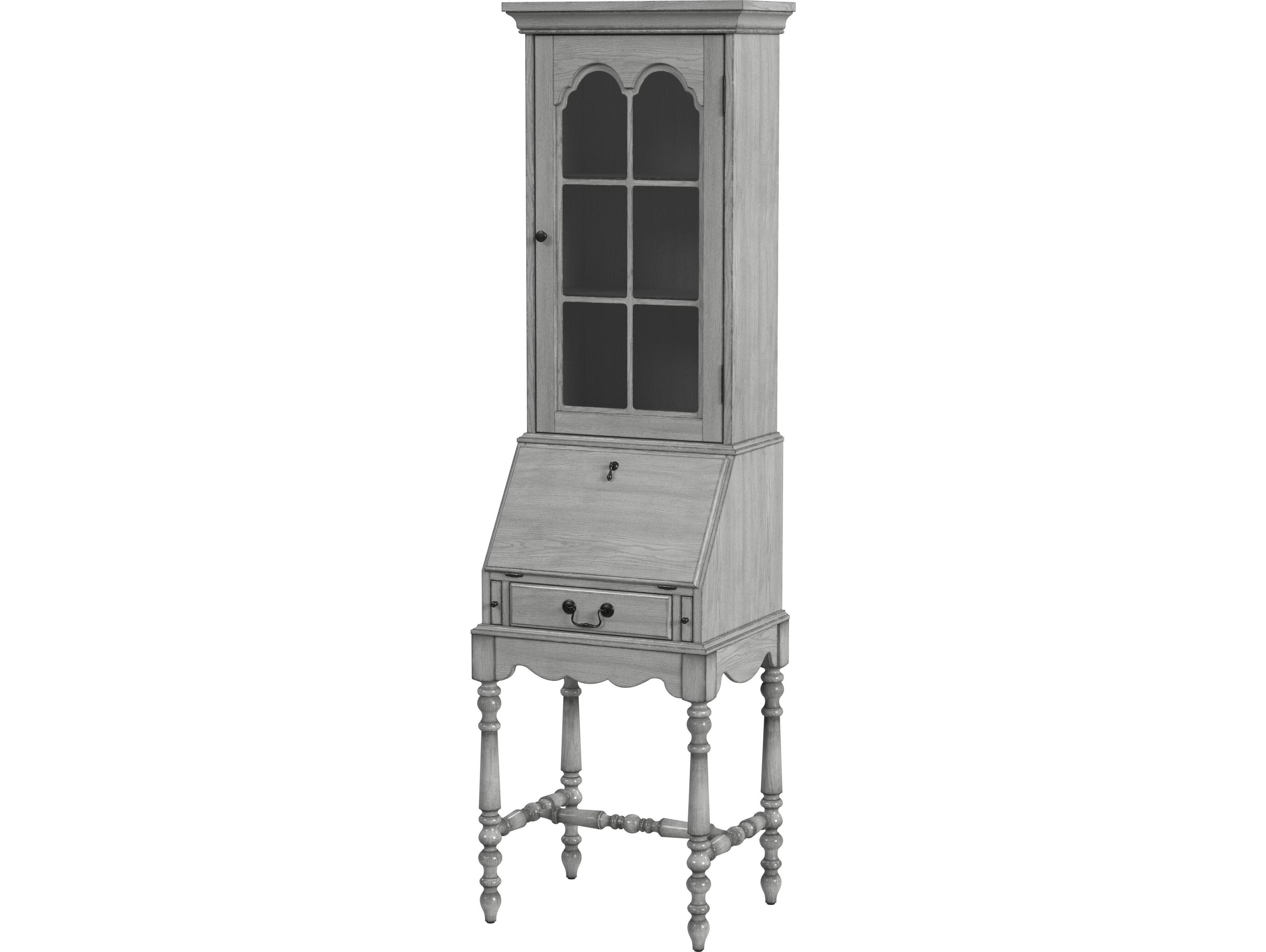 Butler Newlark Powder Gray Poplar Wood Secretary Desk