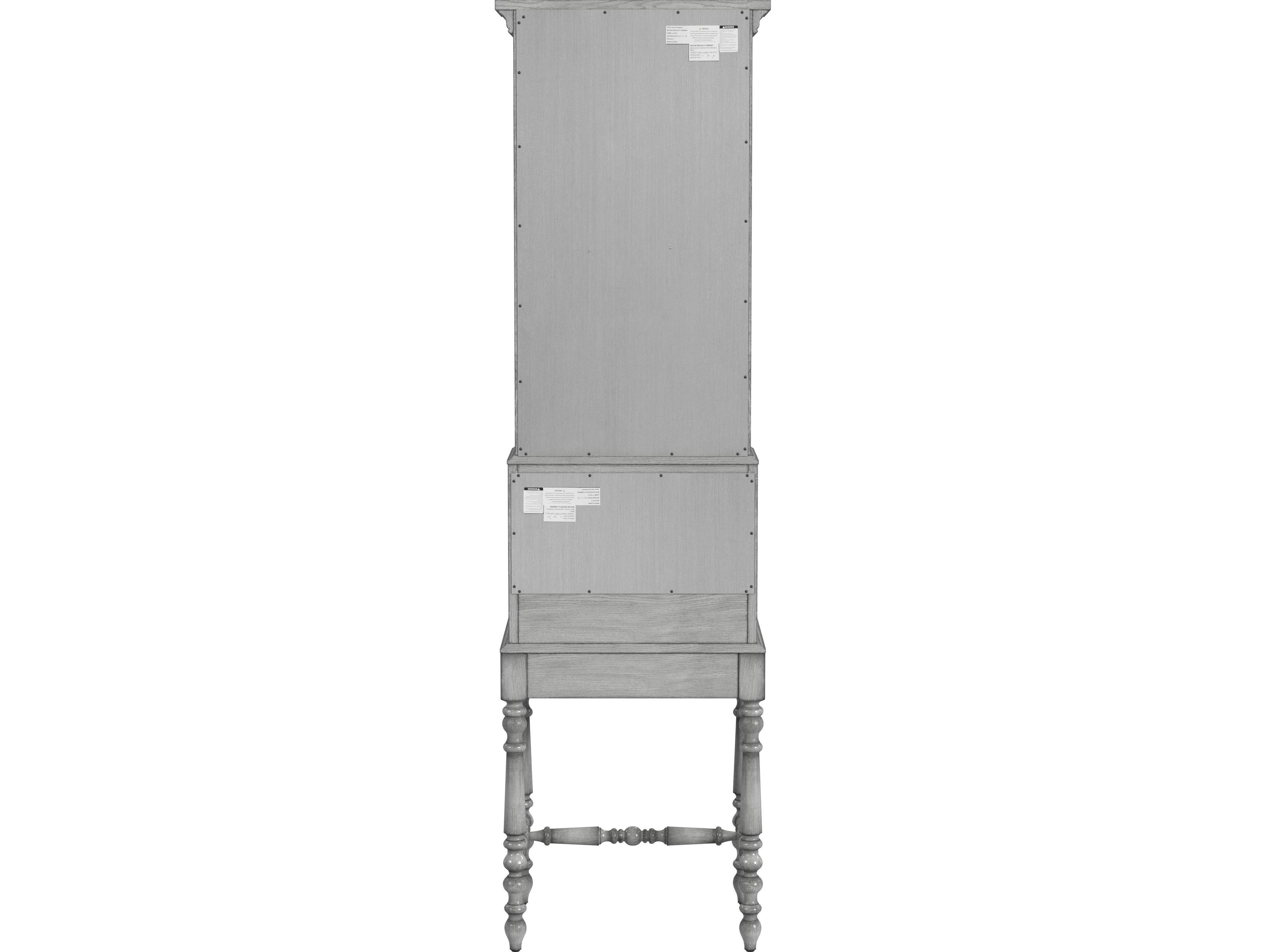 Butler Newlark Powder Gray Poplar Wood Secretary Desk