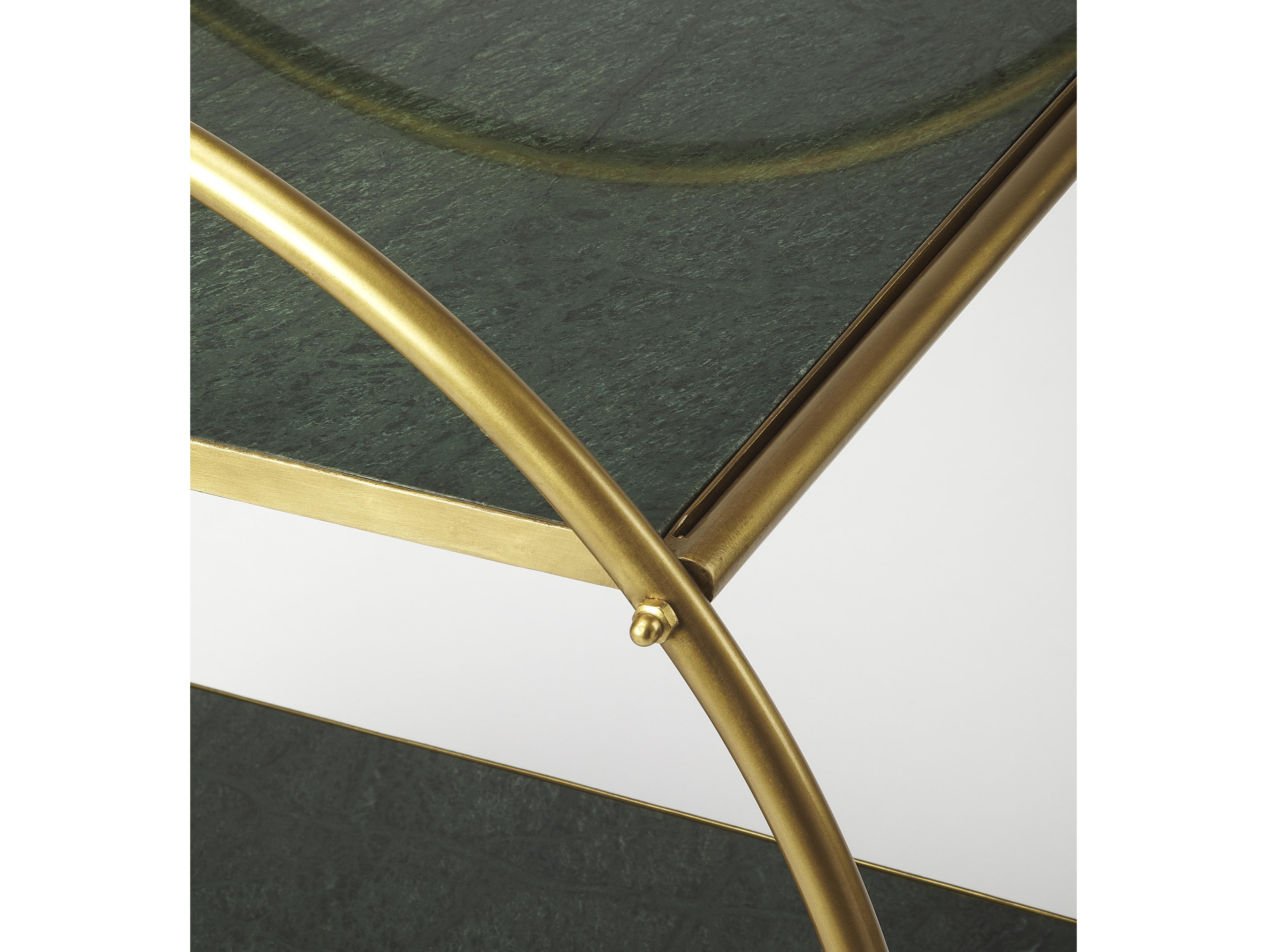 Butler Orian Marble Gold Bar Cart