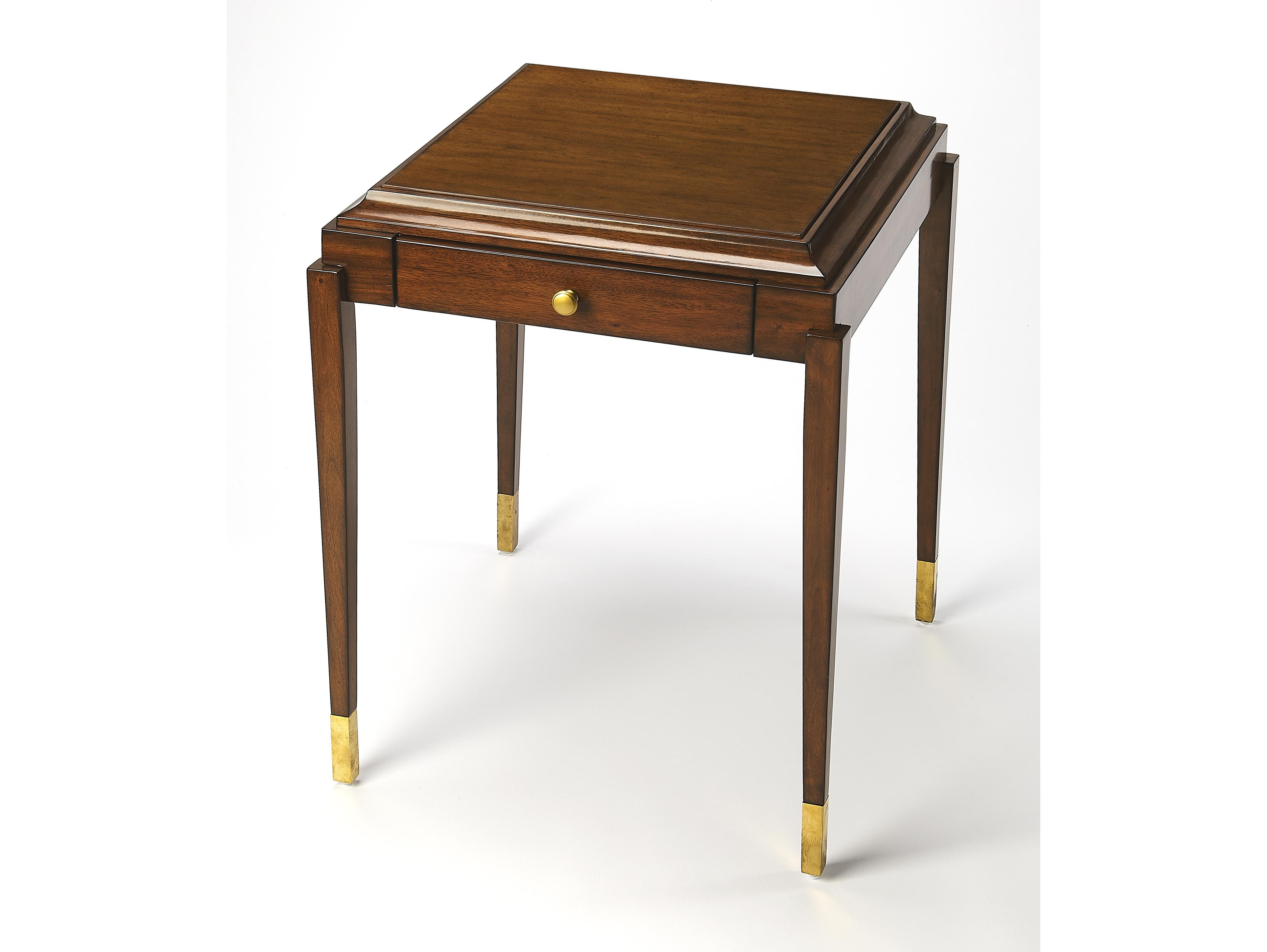 Butler Adrian Brown Mahogany Wood Antique Cherry Game Table