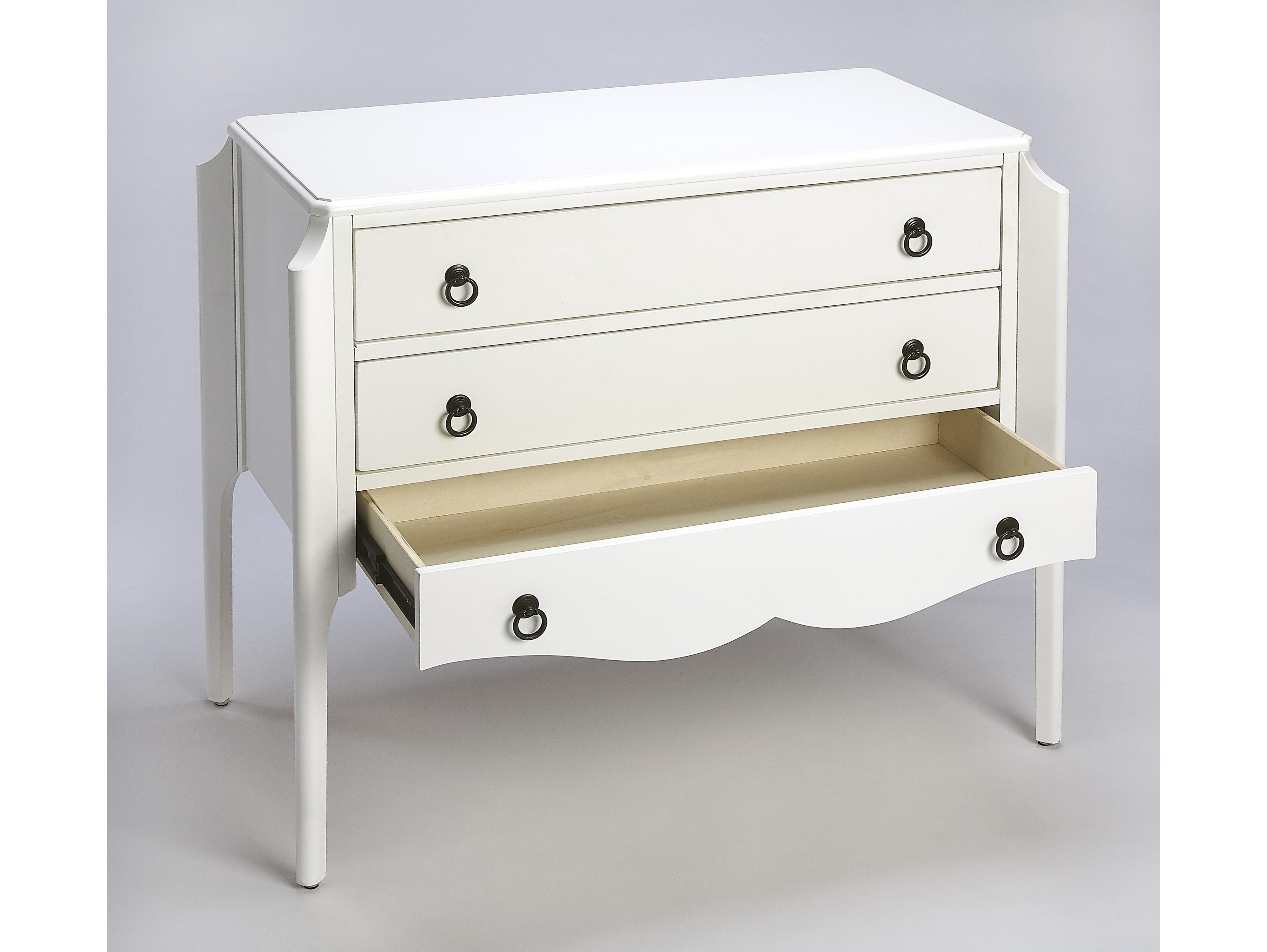 Butler Wilshire Smooth White Oak Wood Accent Chest