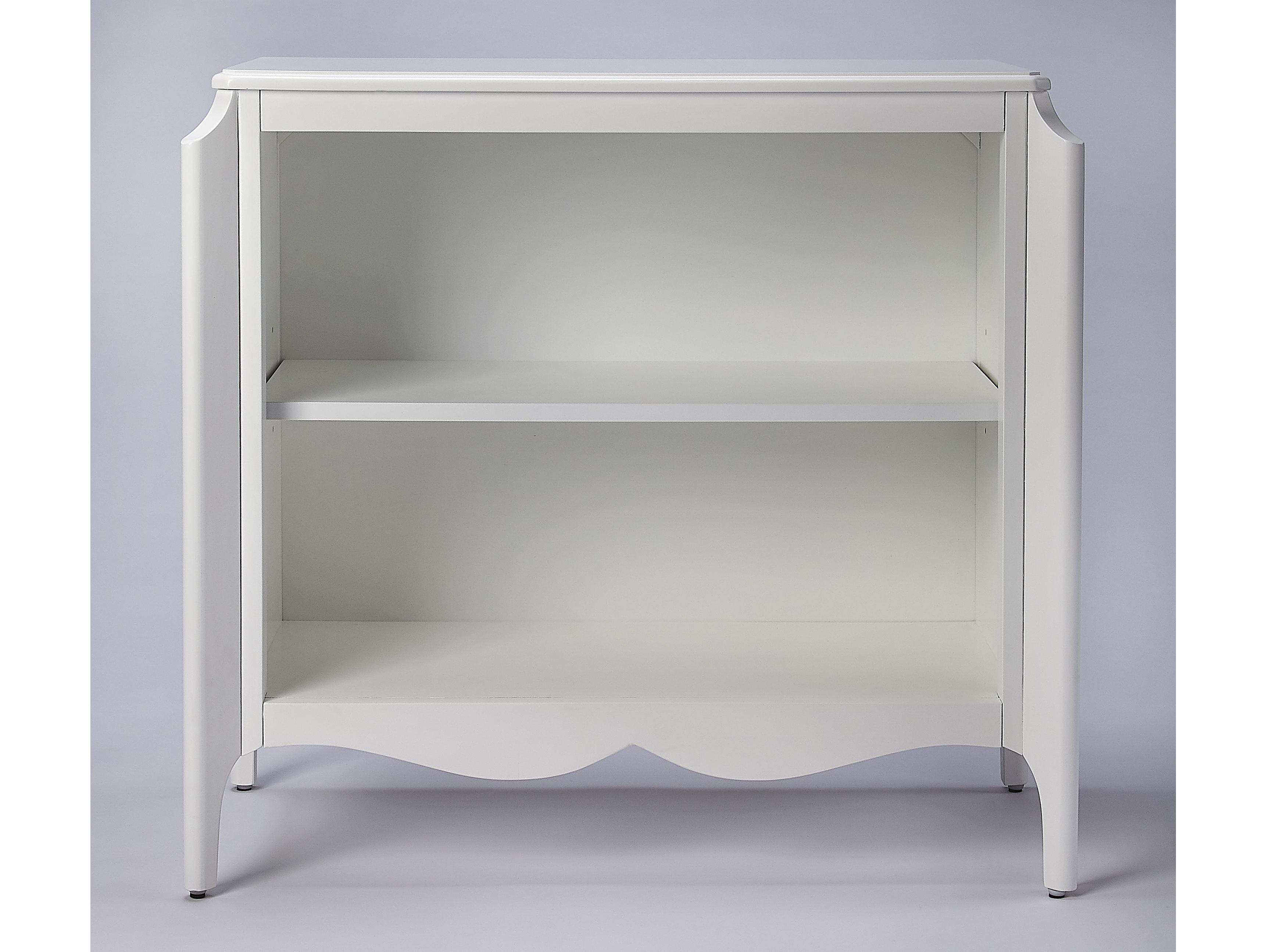 Butler Wilshire Smooth White Bookcase