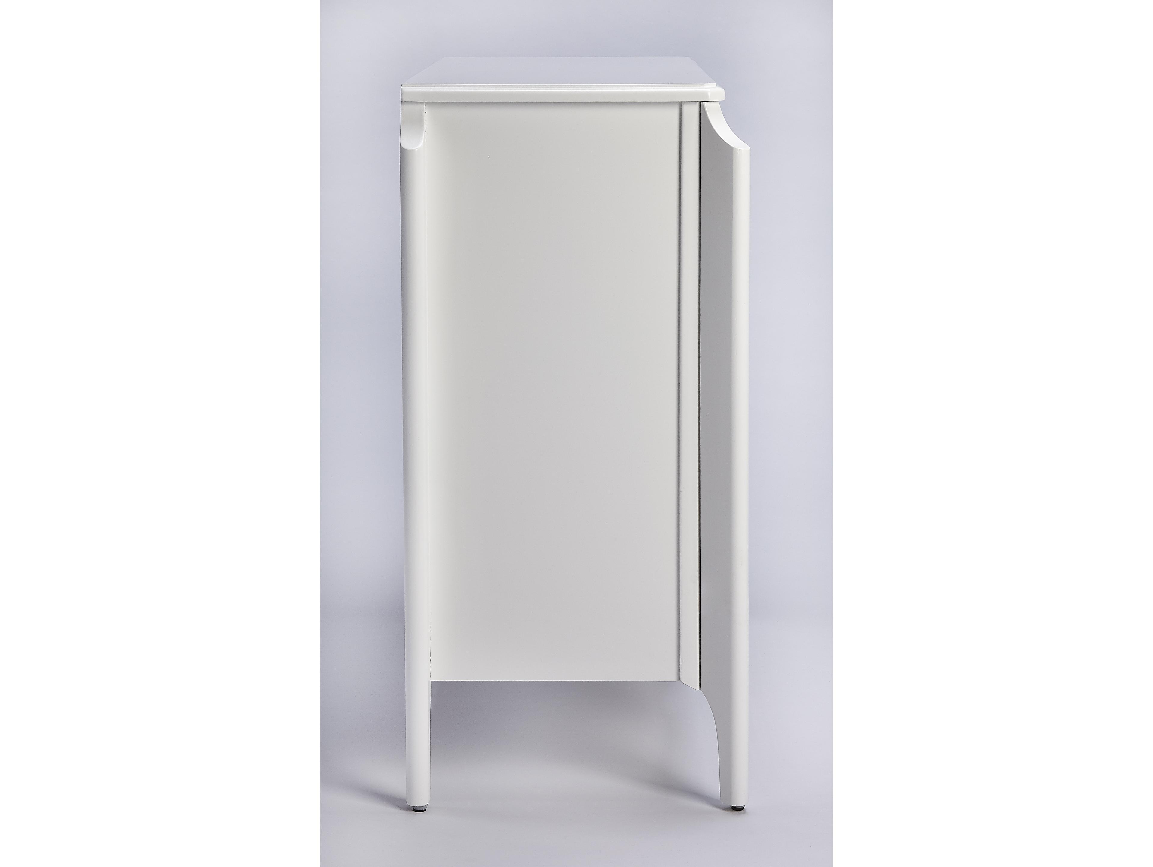 Butler Wilshire Smooth White Bookcase