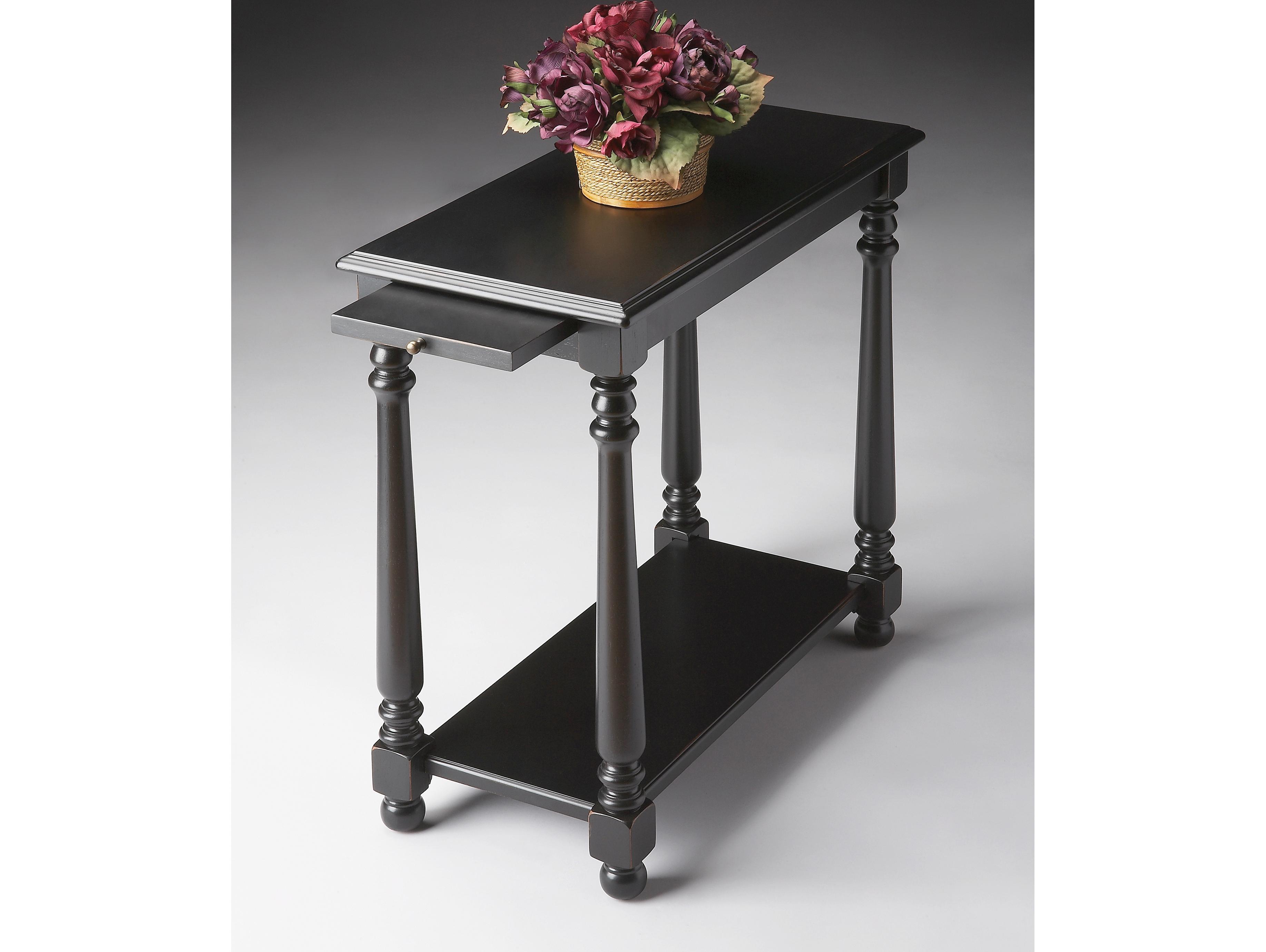Butler Devane Rectangular Wood Black Licorice End Table