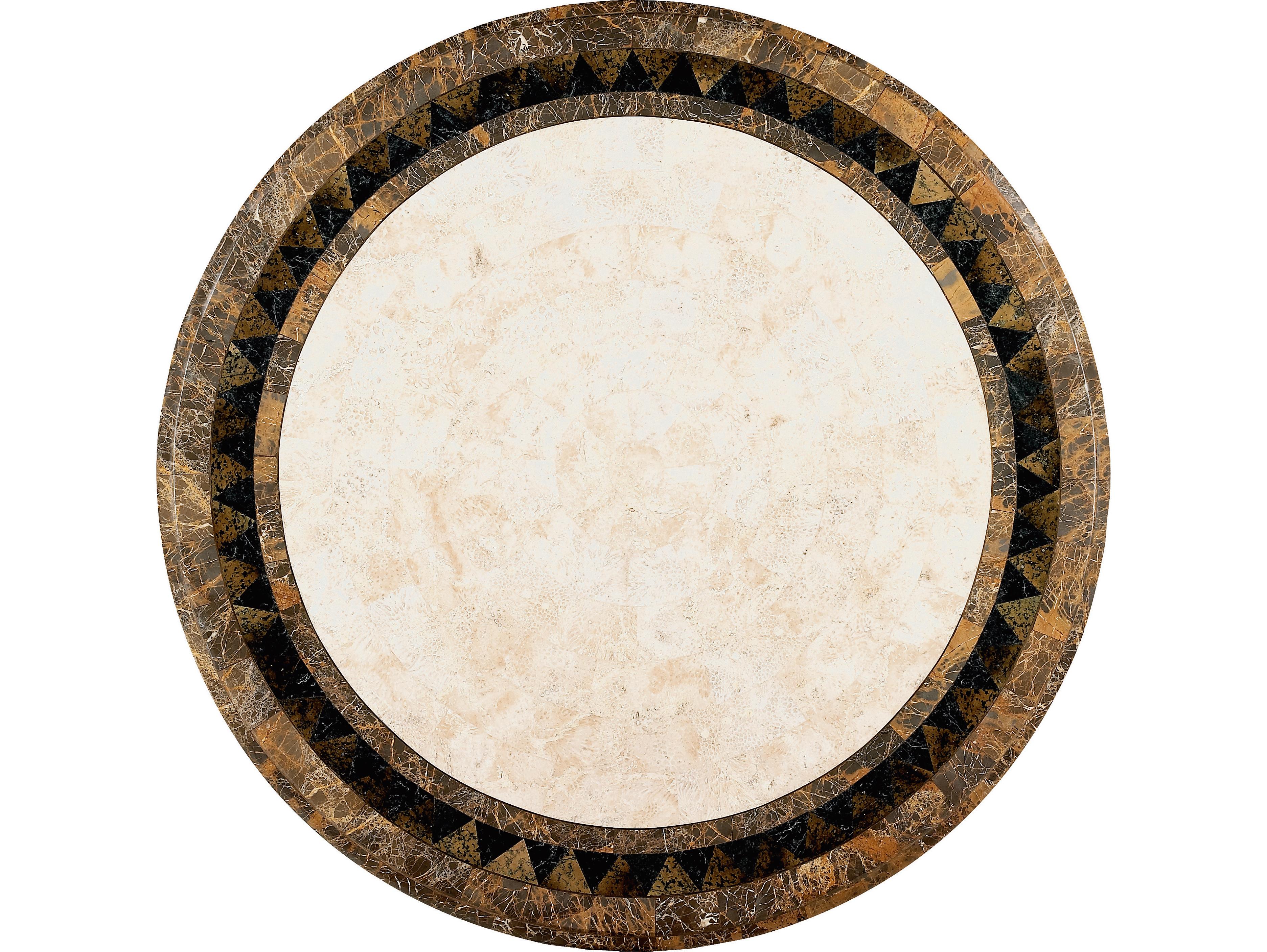 Butler Mable Round Stone Heritage Console Table