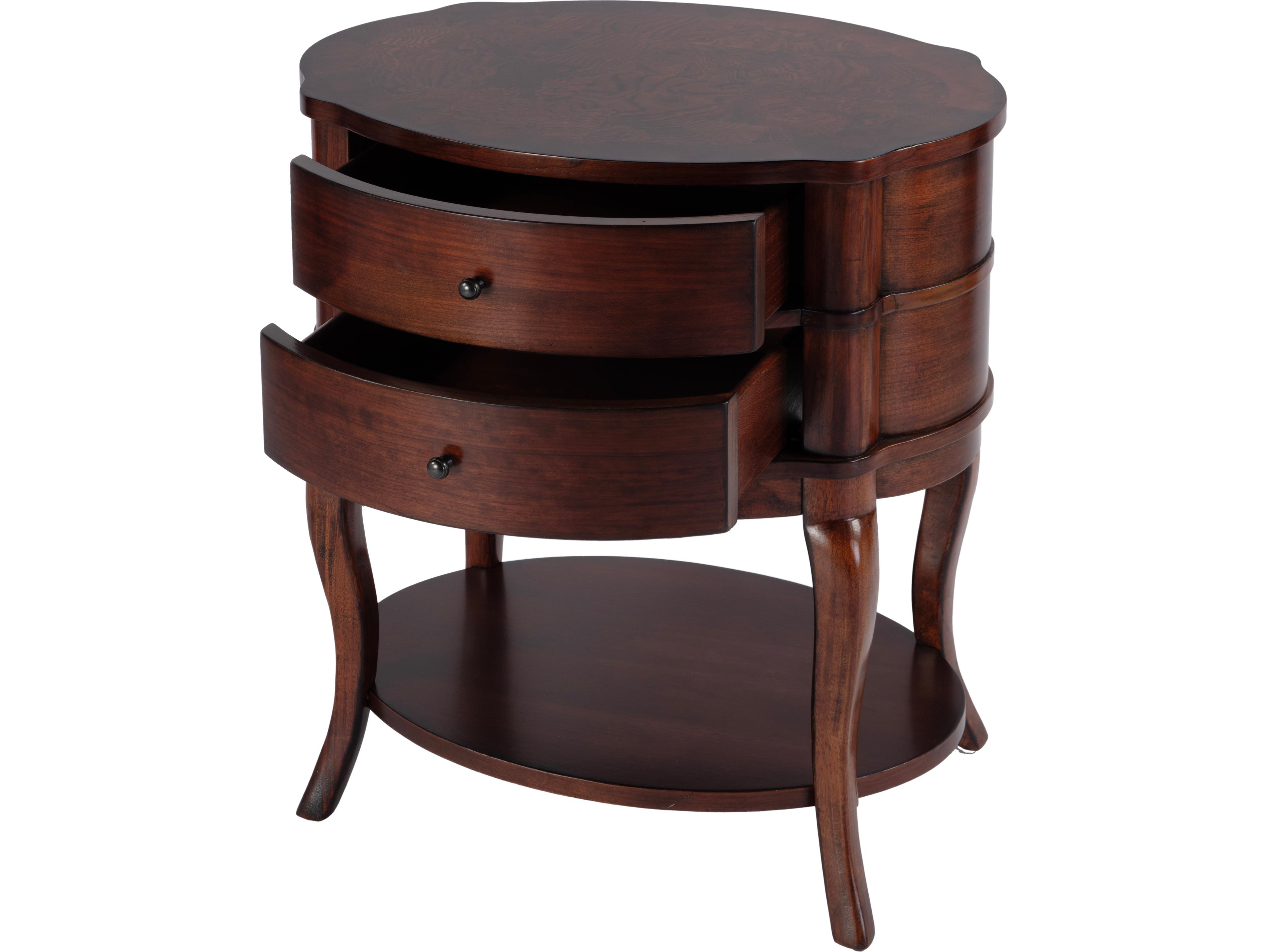 Butler Jarvis Oval Wood Umber End Table