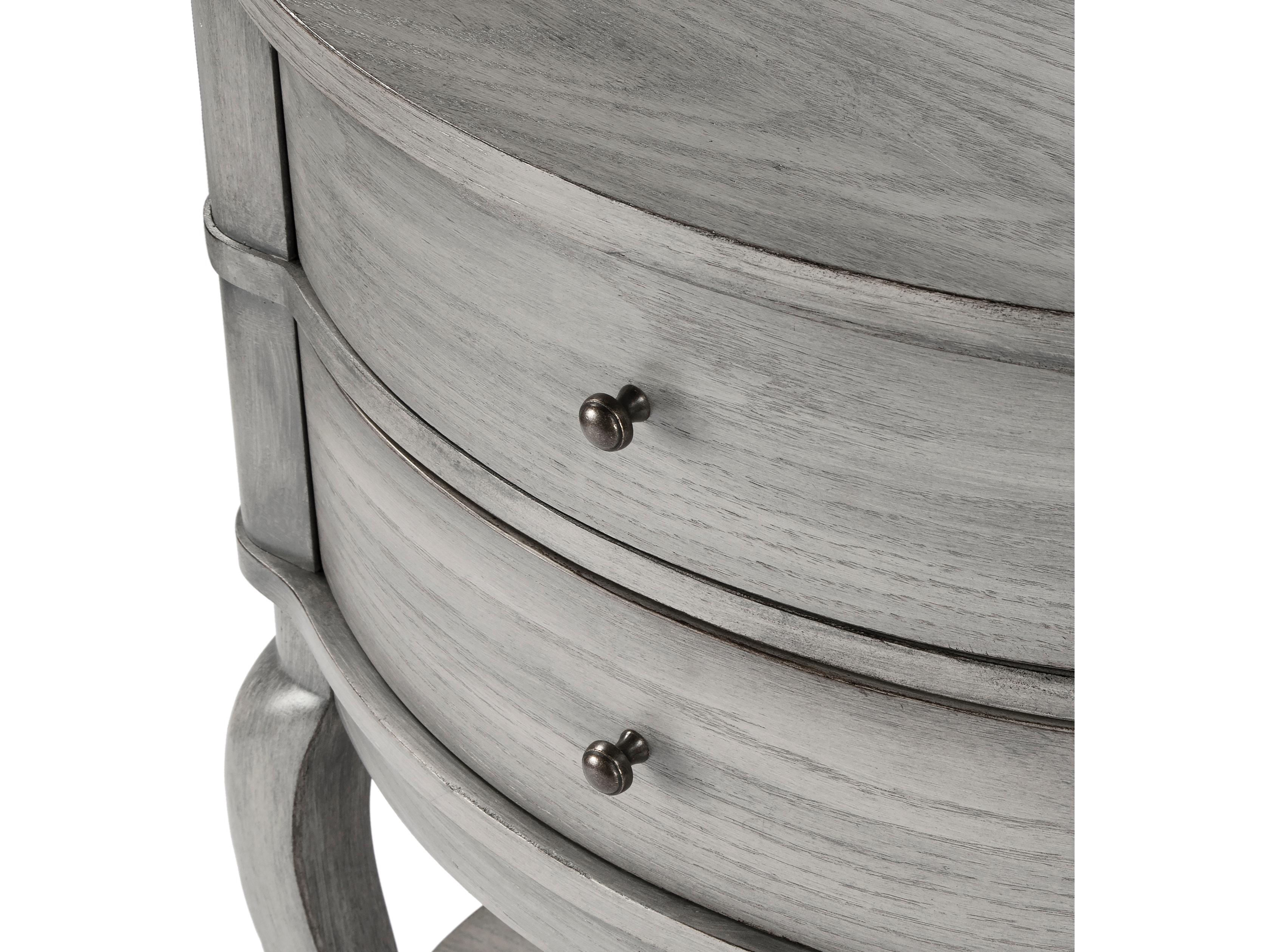 Butler Jarvis Oval Wood Gray End Table