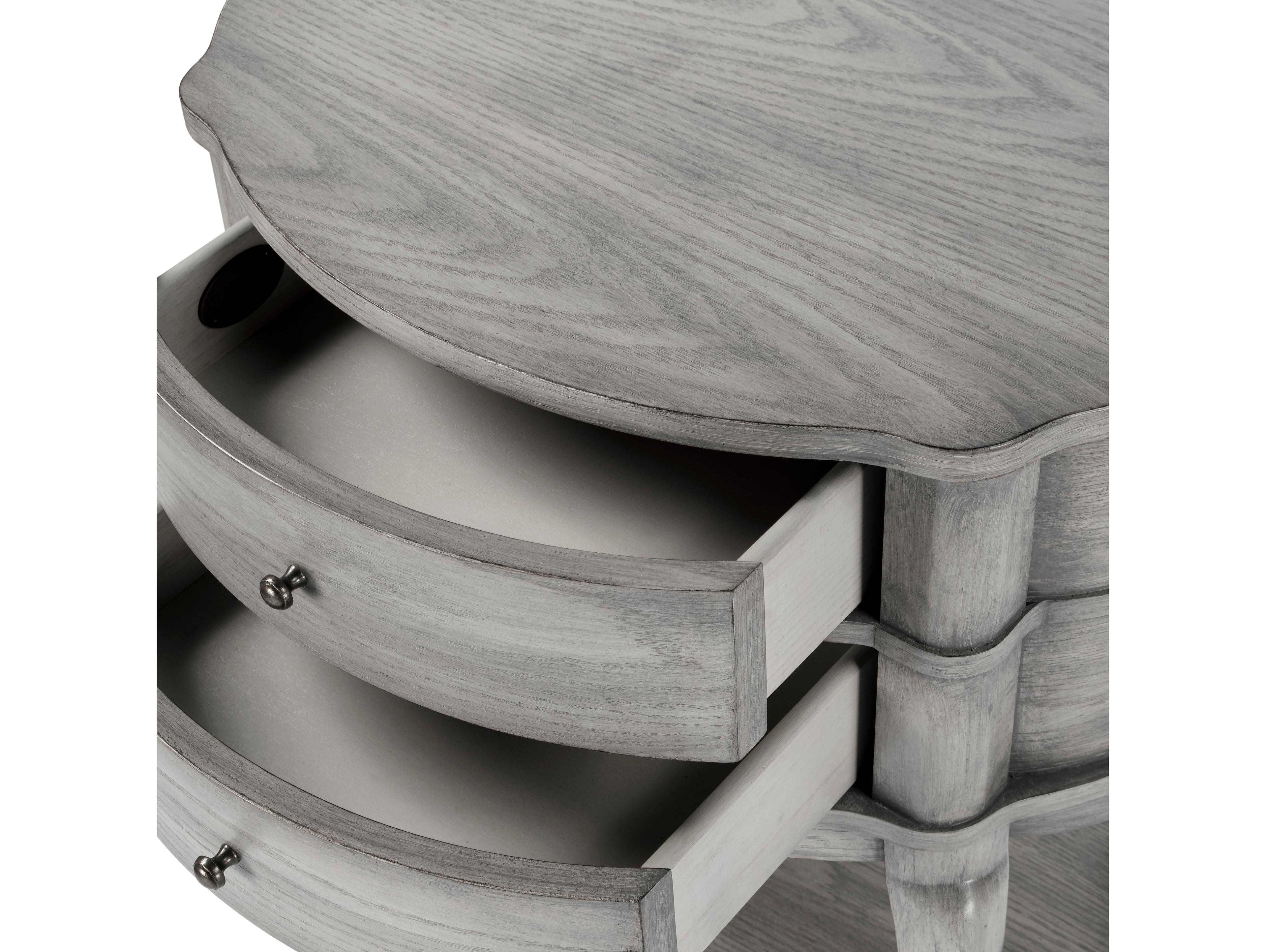 Butler Jarvis Oval Wood Gray End Table