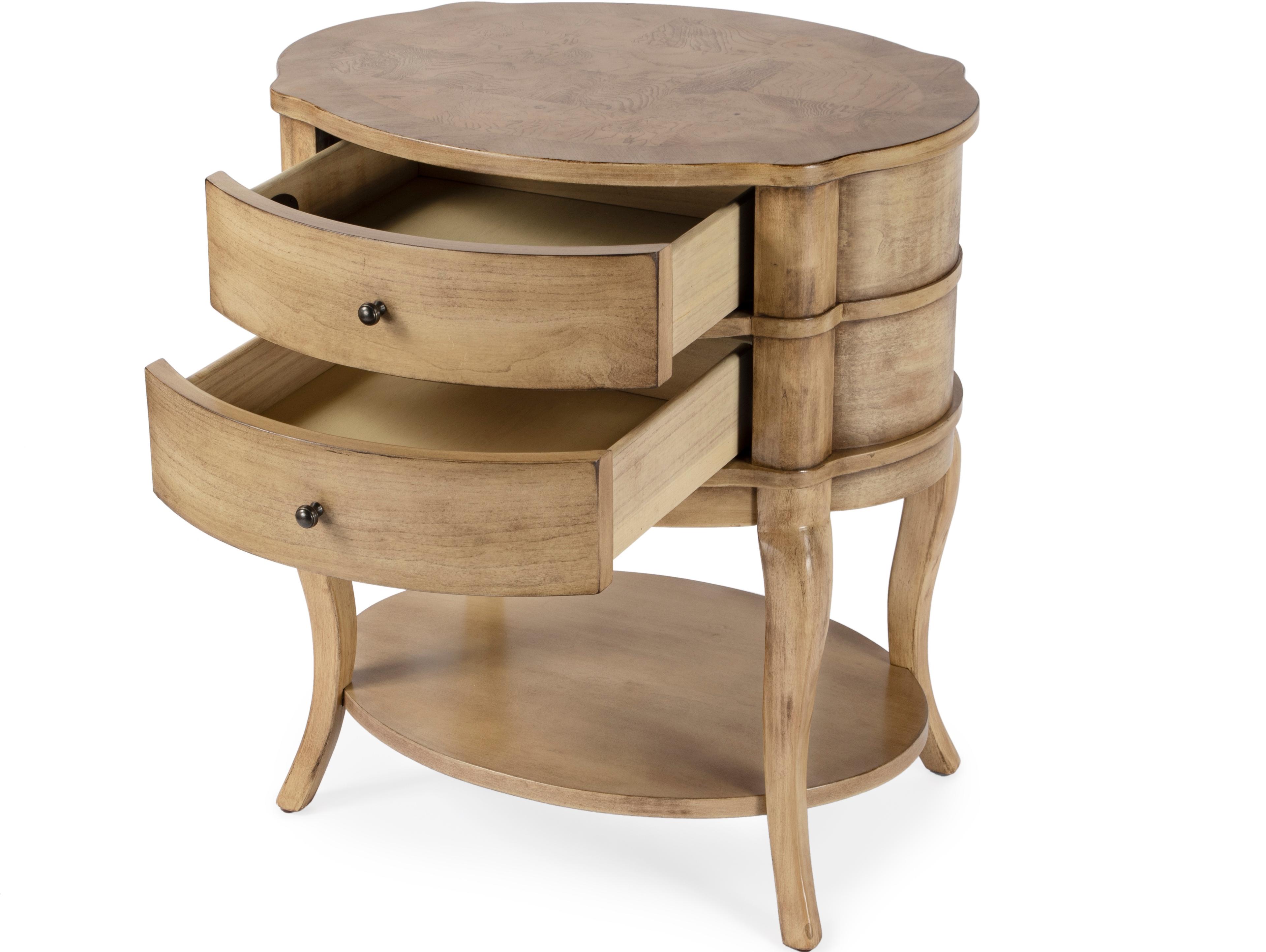 Butler Jarvis Oval Wood Cherry End Table