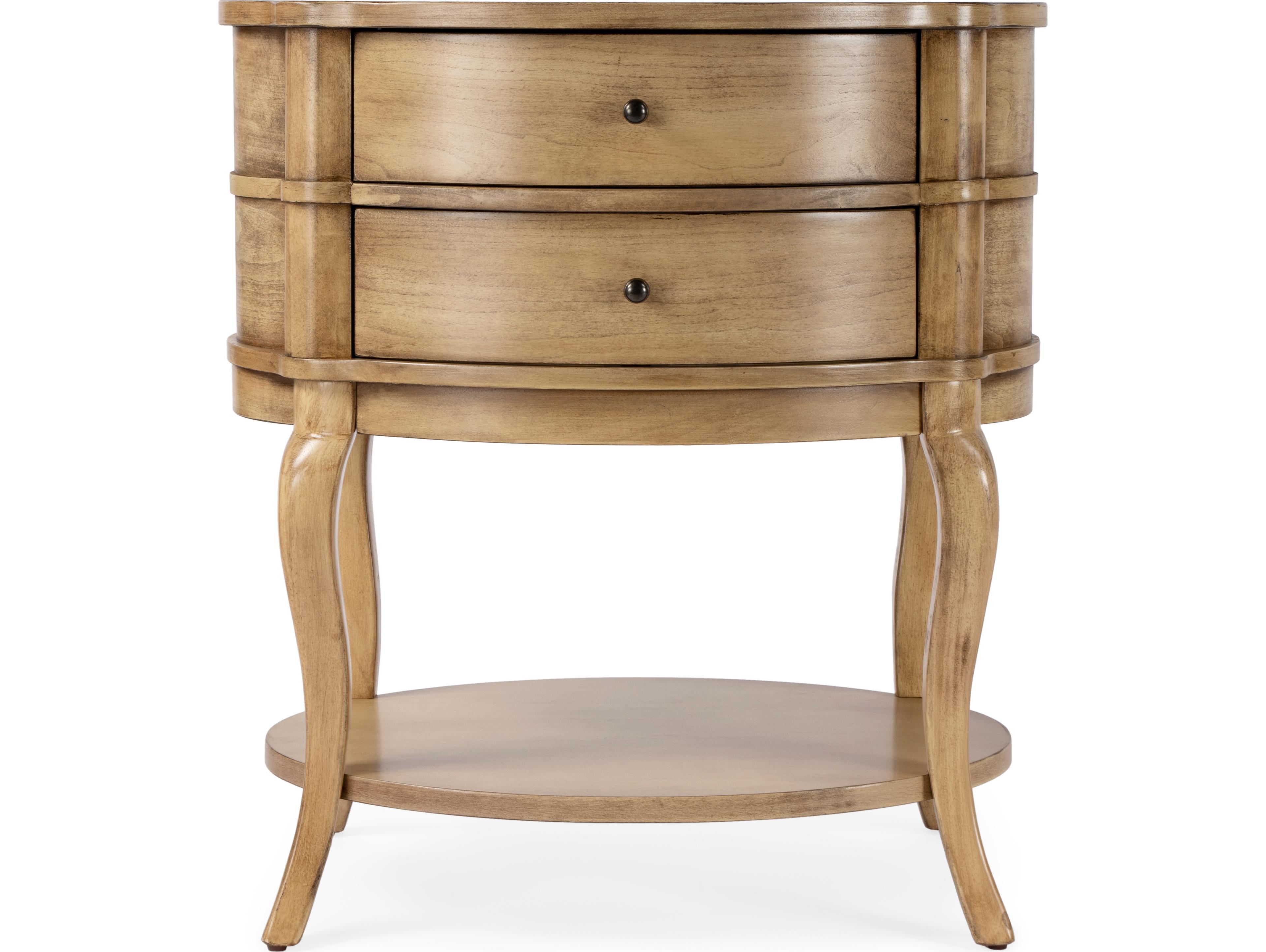 Butler Jarvis Oval Wood Cherry End Table