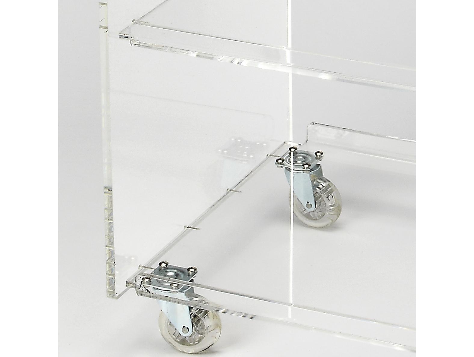 Butler Crystal Clear Acrylic Bar Cart