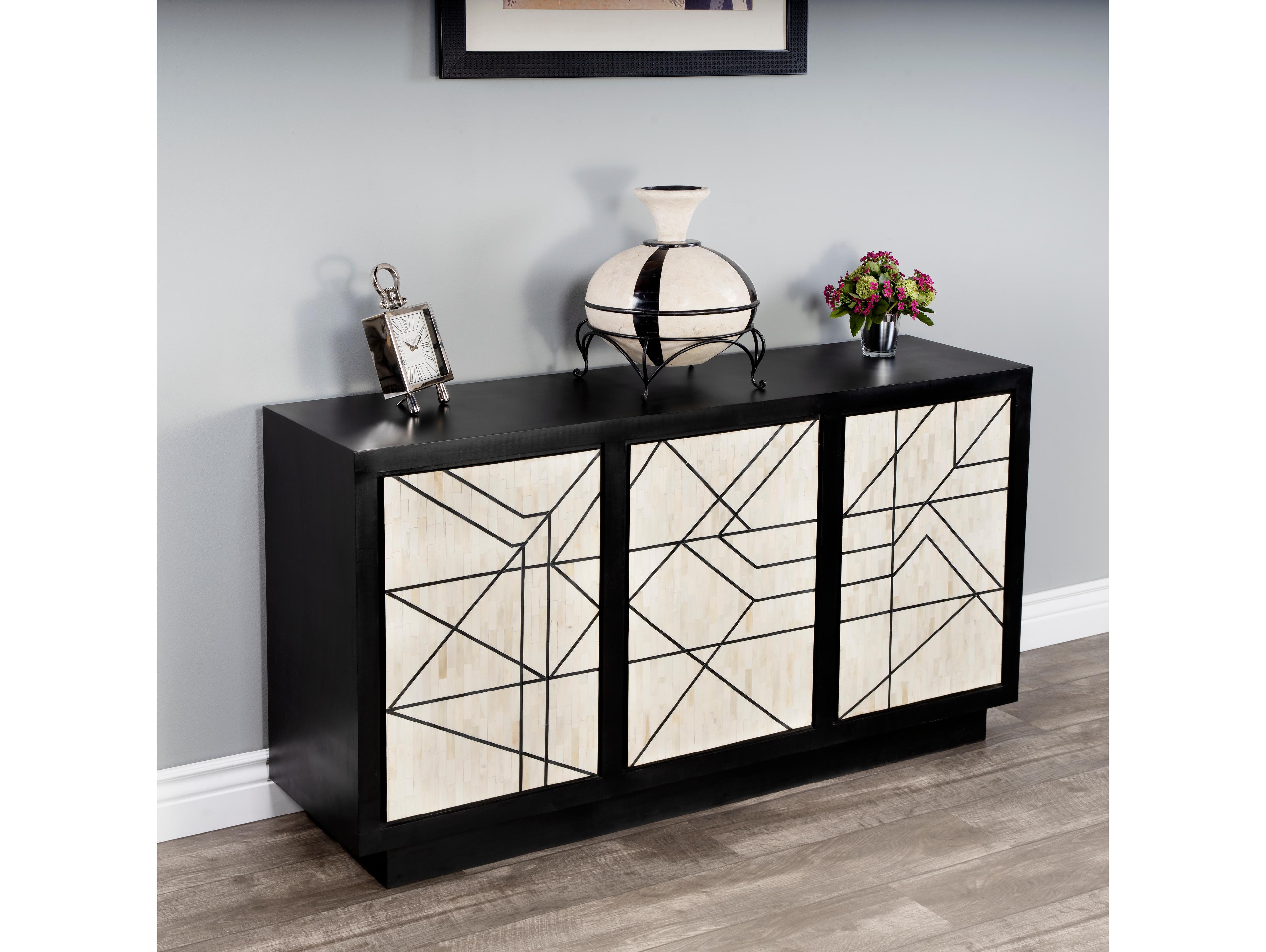 Butler Greta 59" Black Bone Inlay Sideboard
