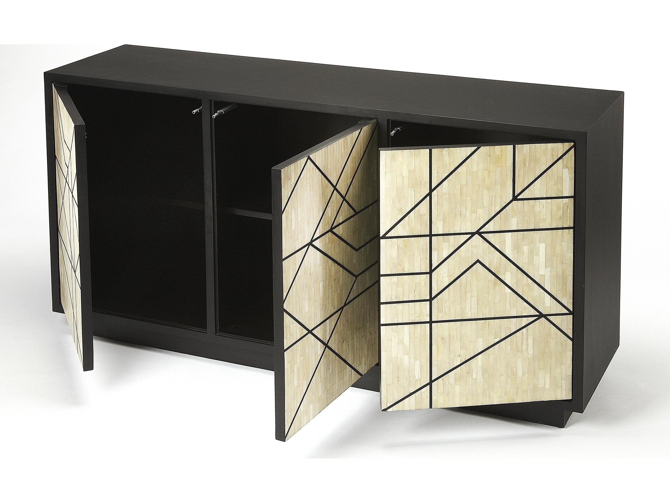 Butler Greta 59" Black Bone Inlay Sideboard