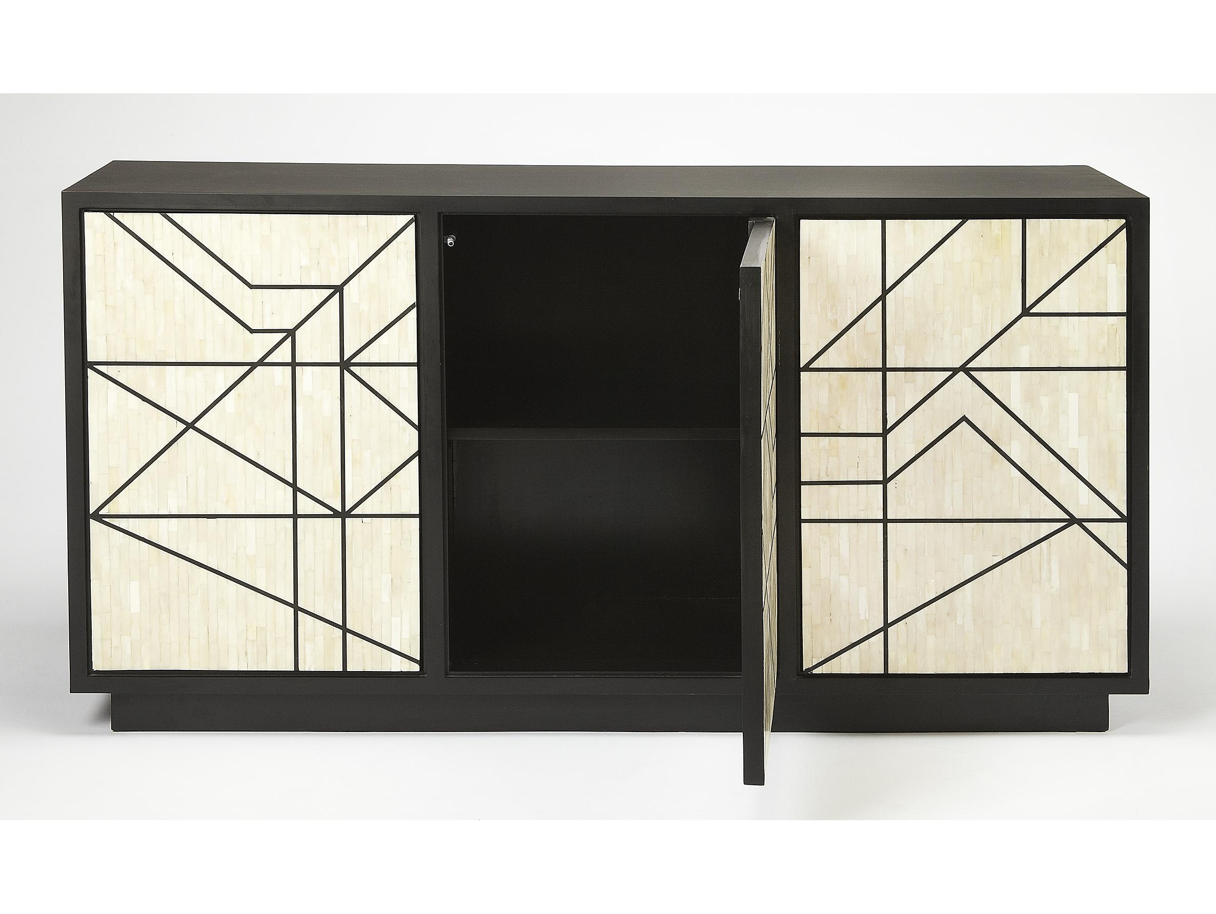 Butler Greta 59" Black Bone Inlay Sideboard