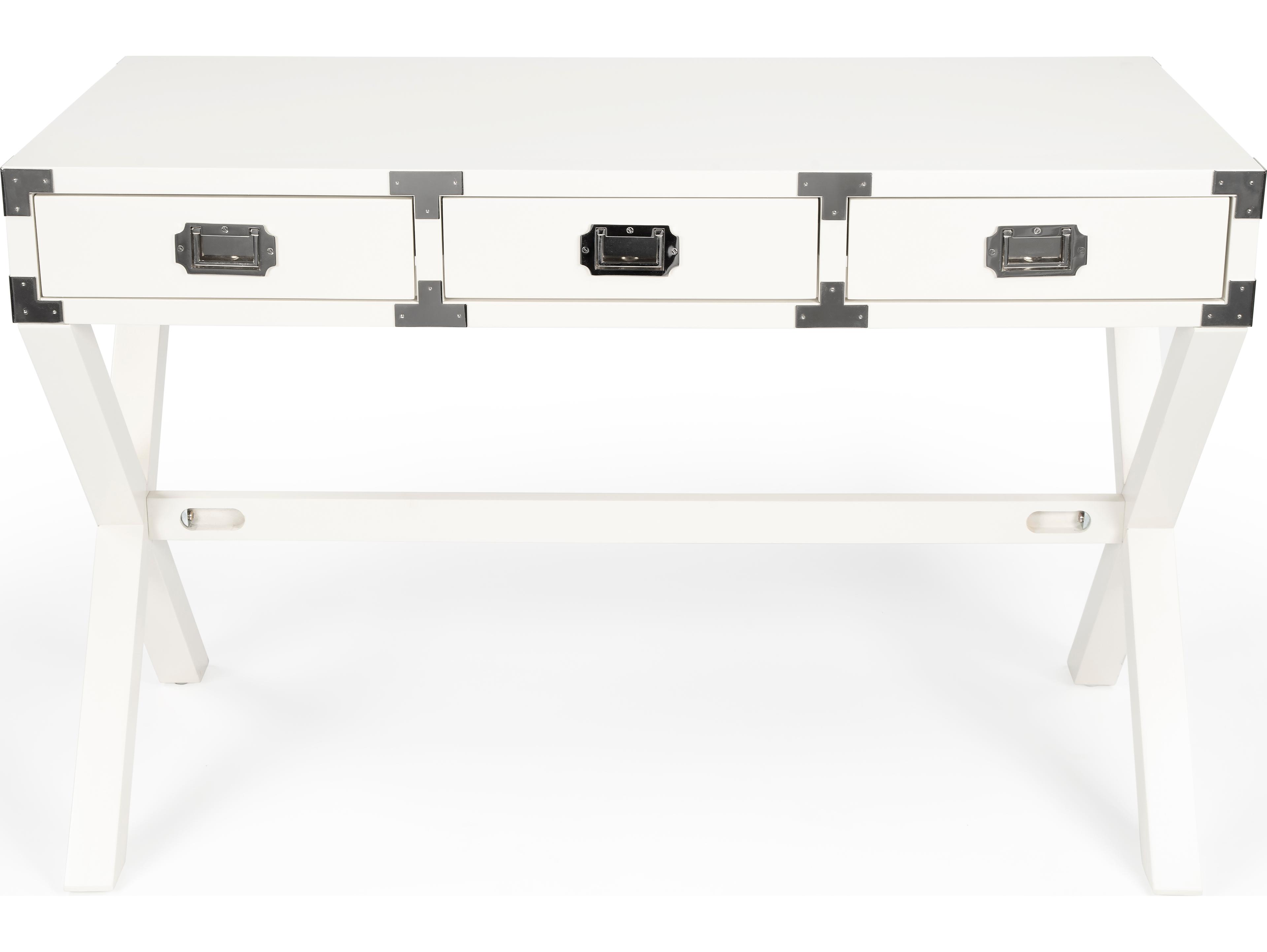 Butler Anew White Rubberwood Writing Desk