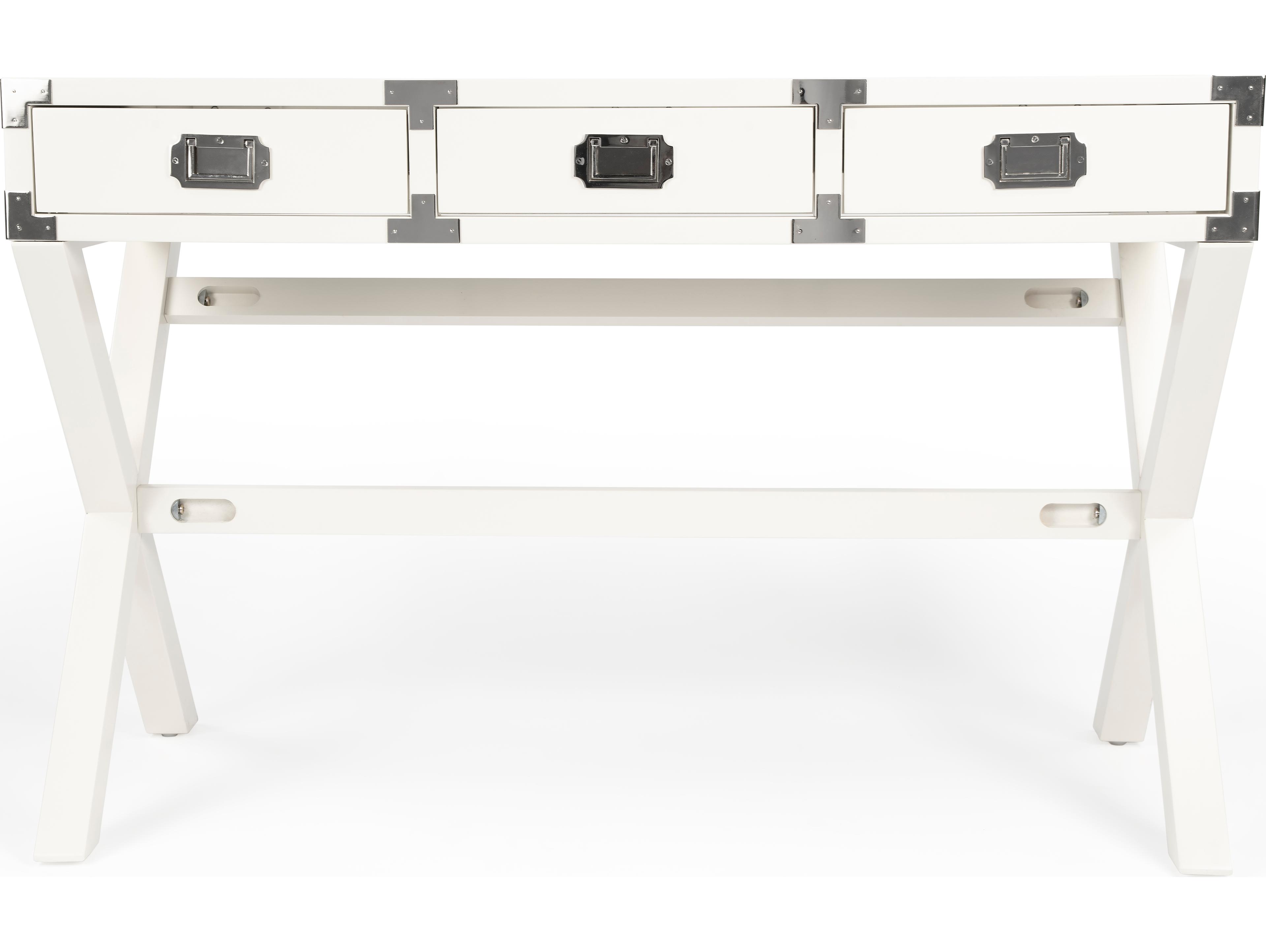 Butler Anew White Rubberwood Writing Desk