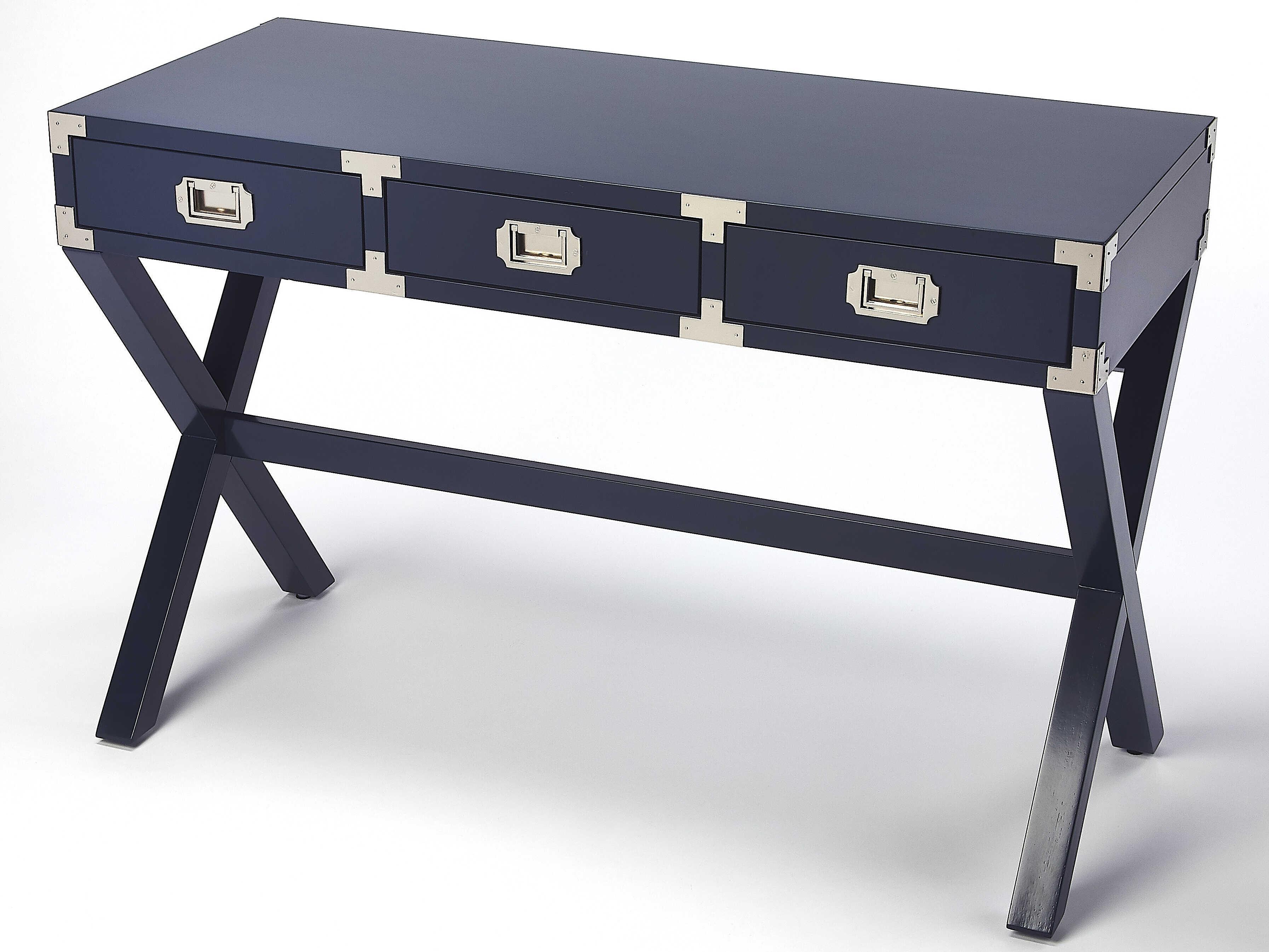 Butler Anew Blue Rubberwood Writing Desk