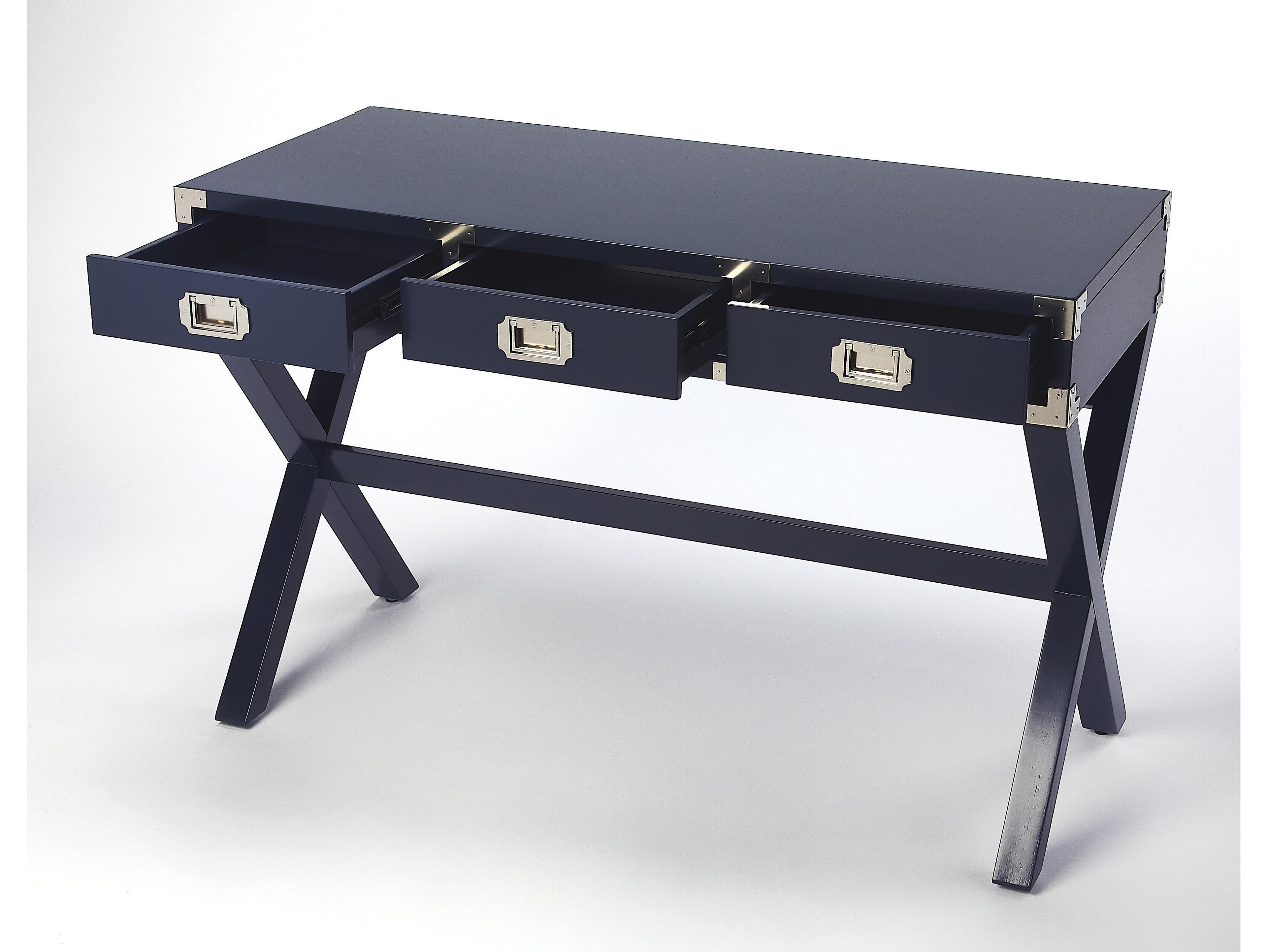 Butler Anew Blue Rubberwood Writing Desk