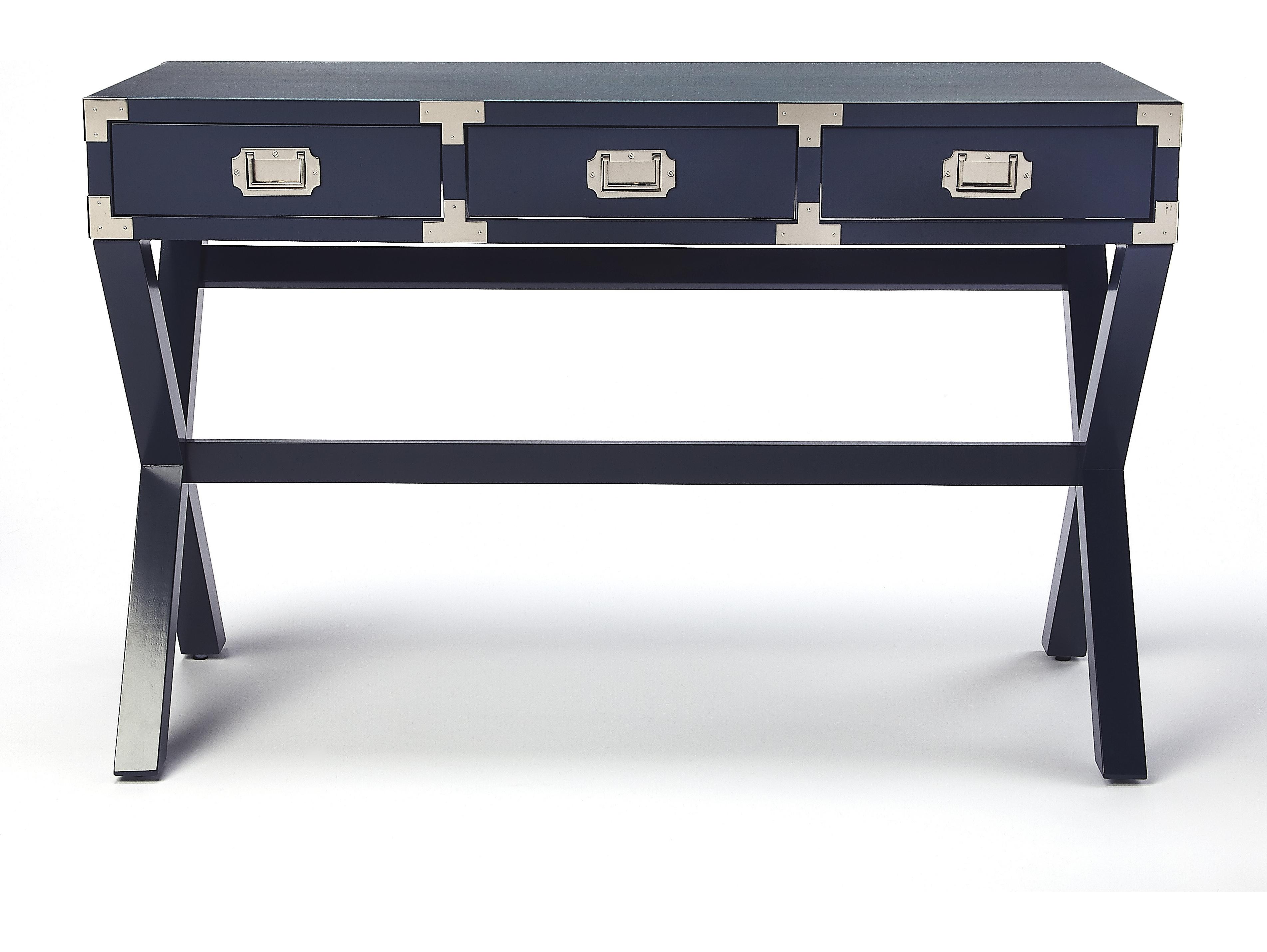 Butler Anew Blue Rubberwood Writing Desk