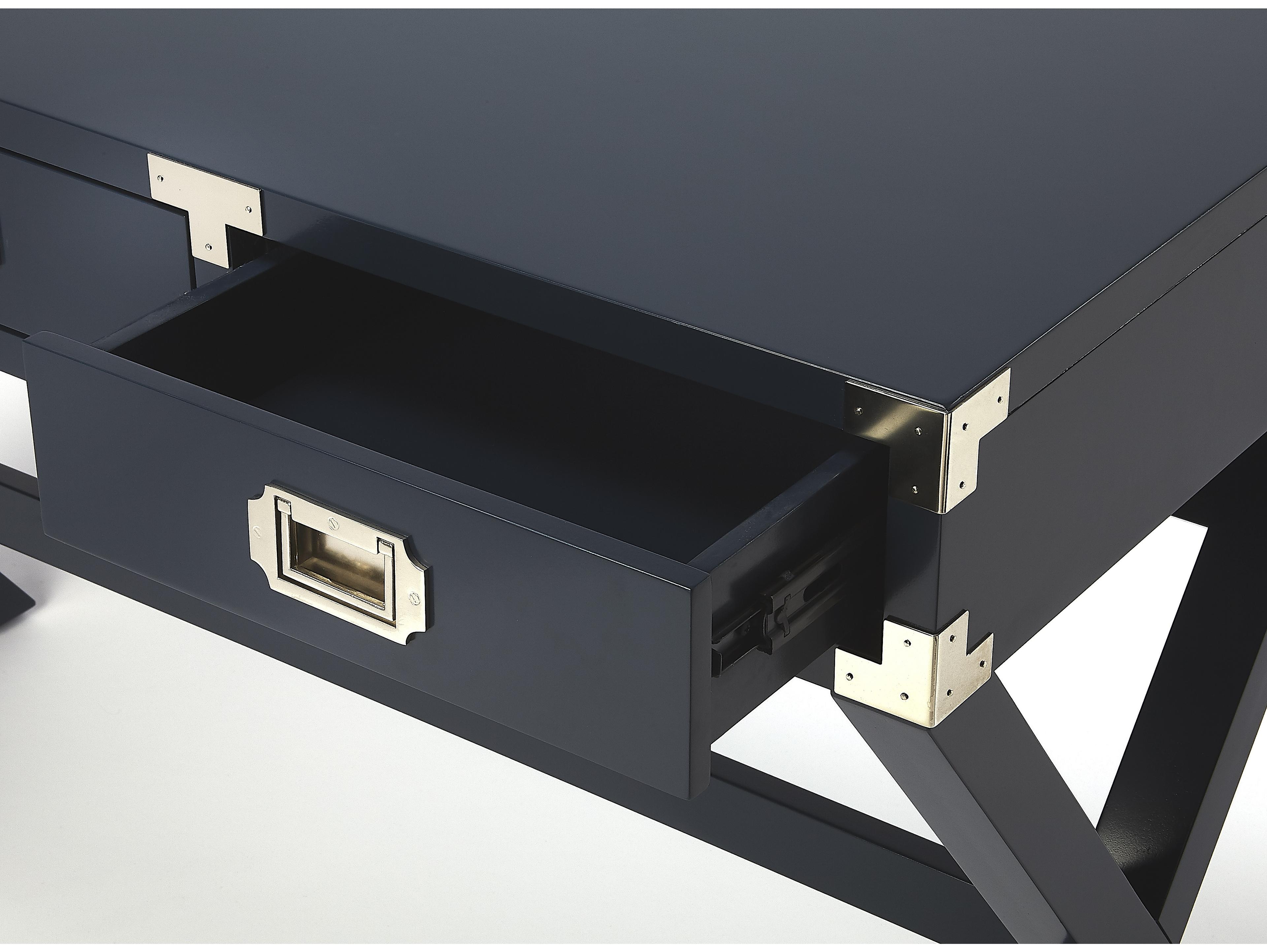 Butler Anew Blue Rubberwood Writing Desk