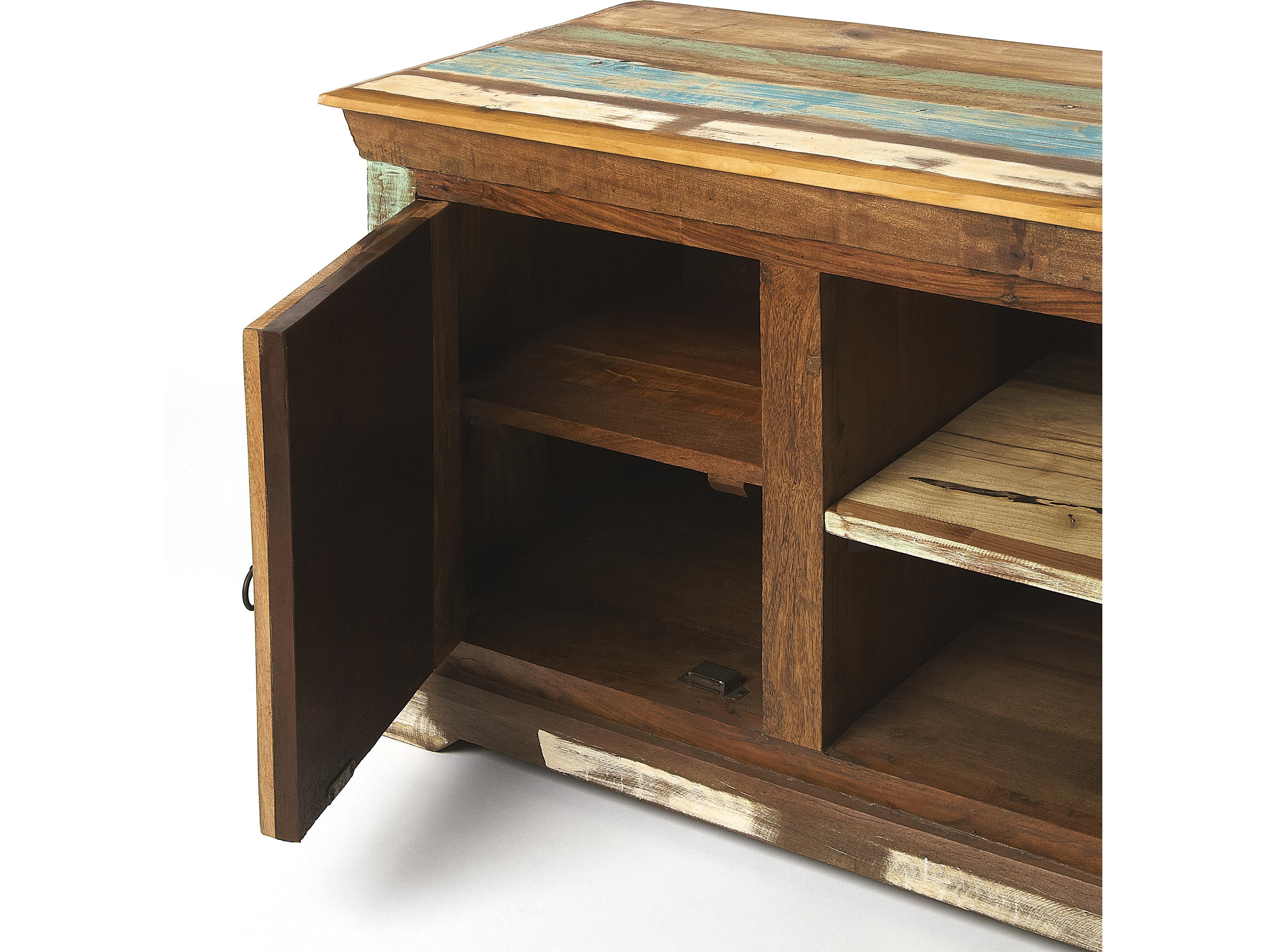 Butler Reverb 58" Mango Wood Artifacts TV Stand