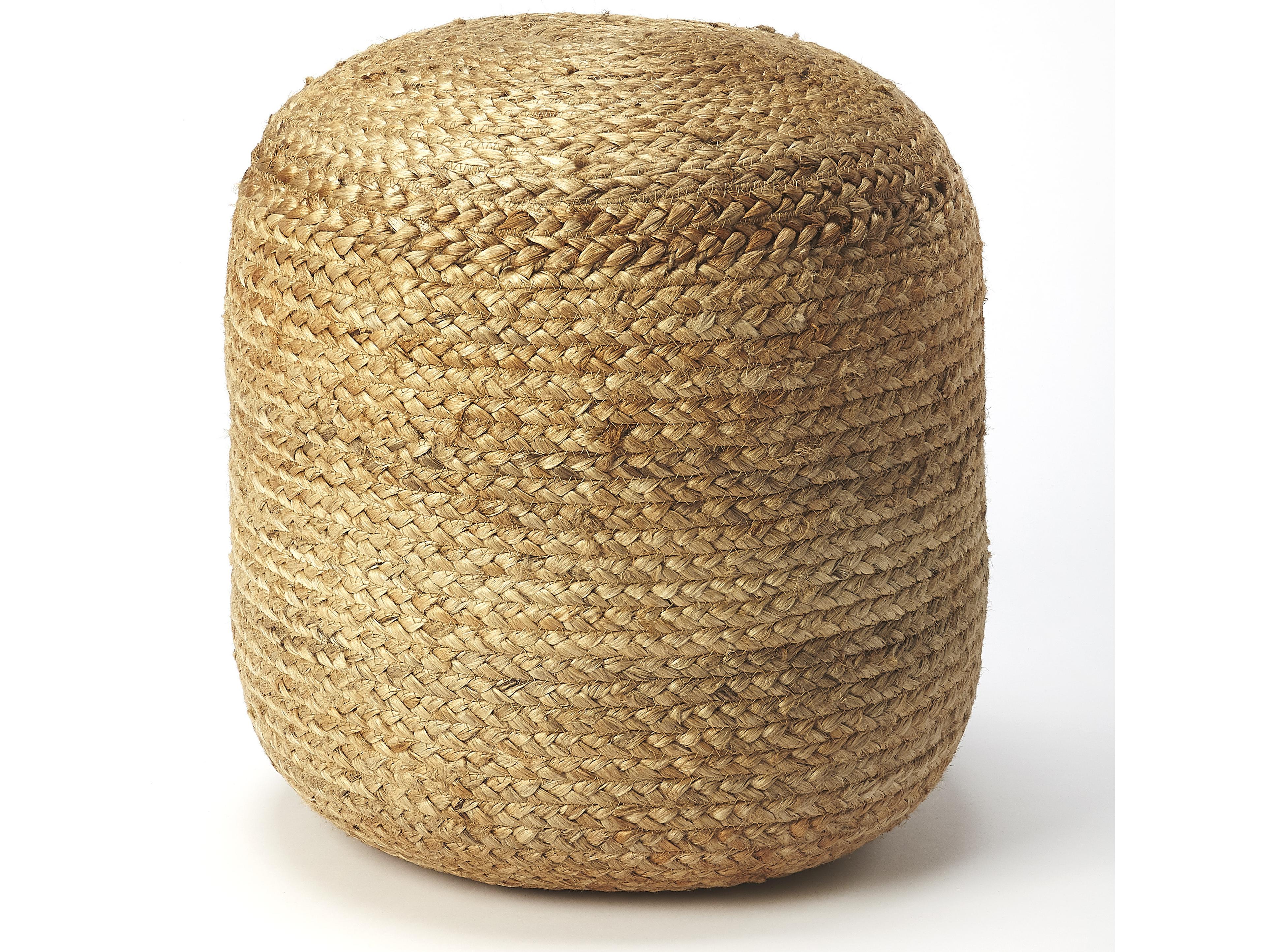 Butler Noosa Brown Beige Pouf