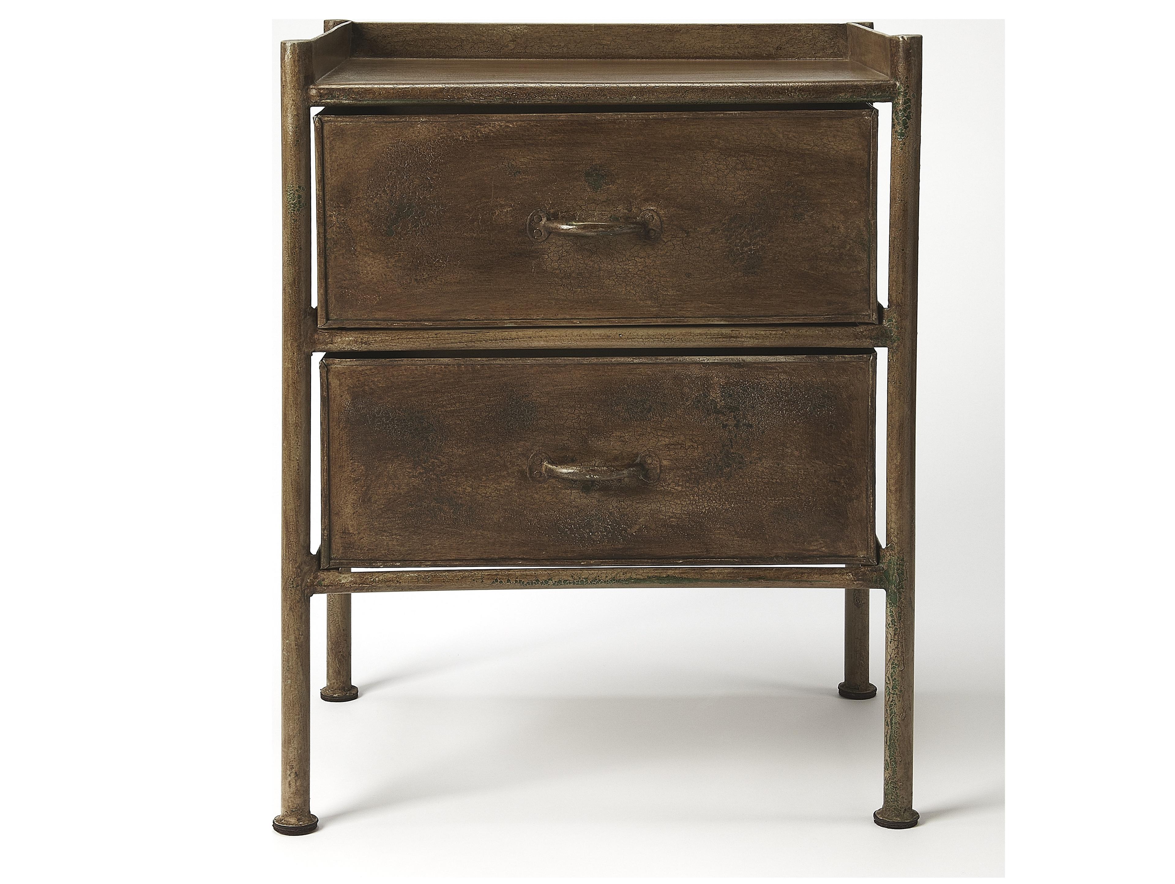 Butler Cameron Rectangular Metal Industrial Chic End Table