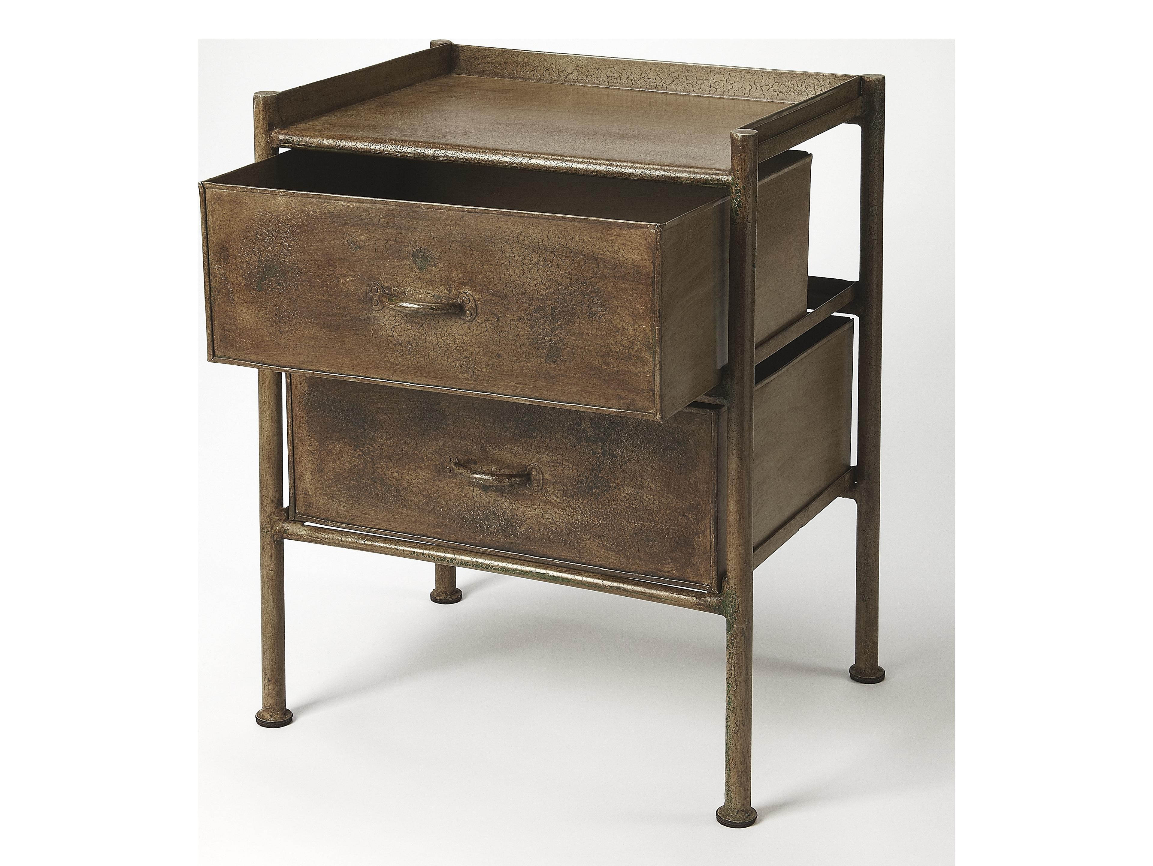 Butler Cameron Rectangular Metal Industrial Chic End Table