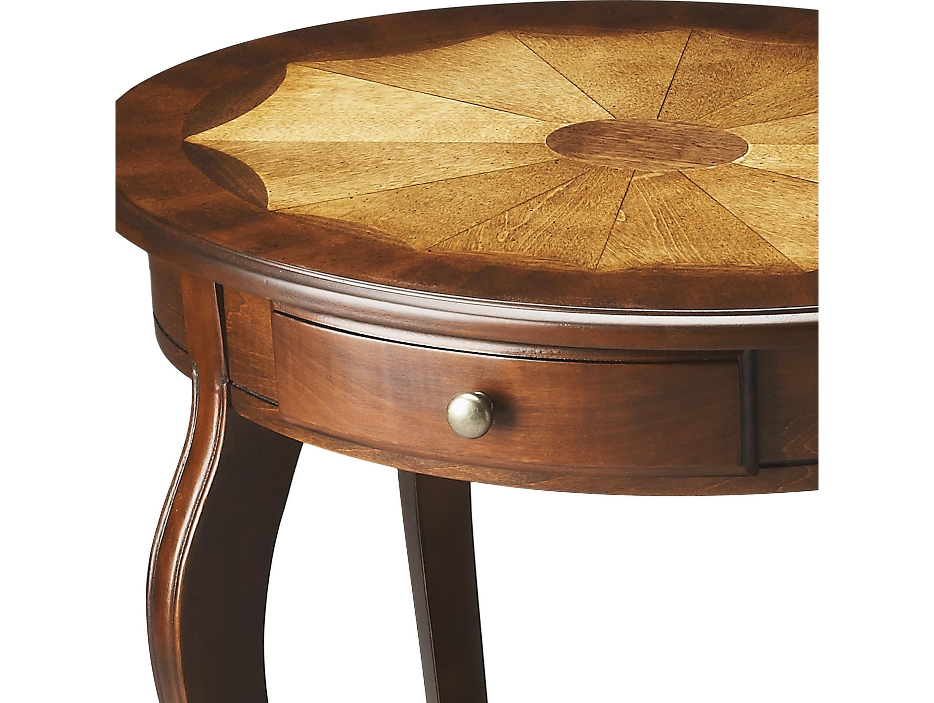 Butler Jeanette Oval Wood Cherry End Table