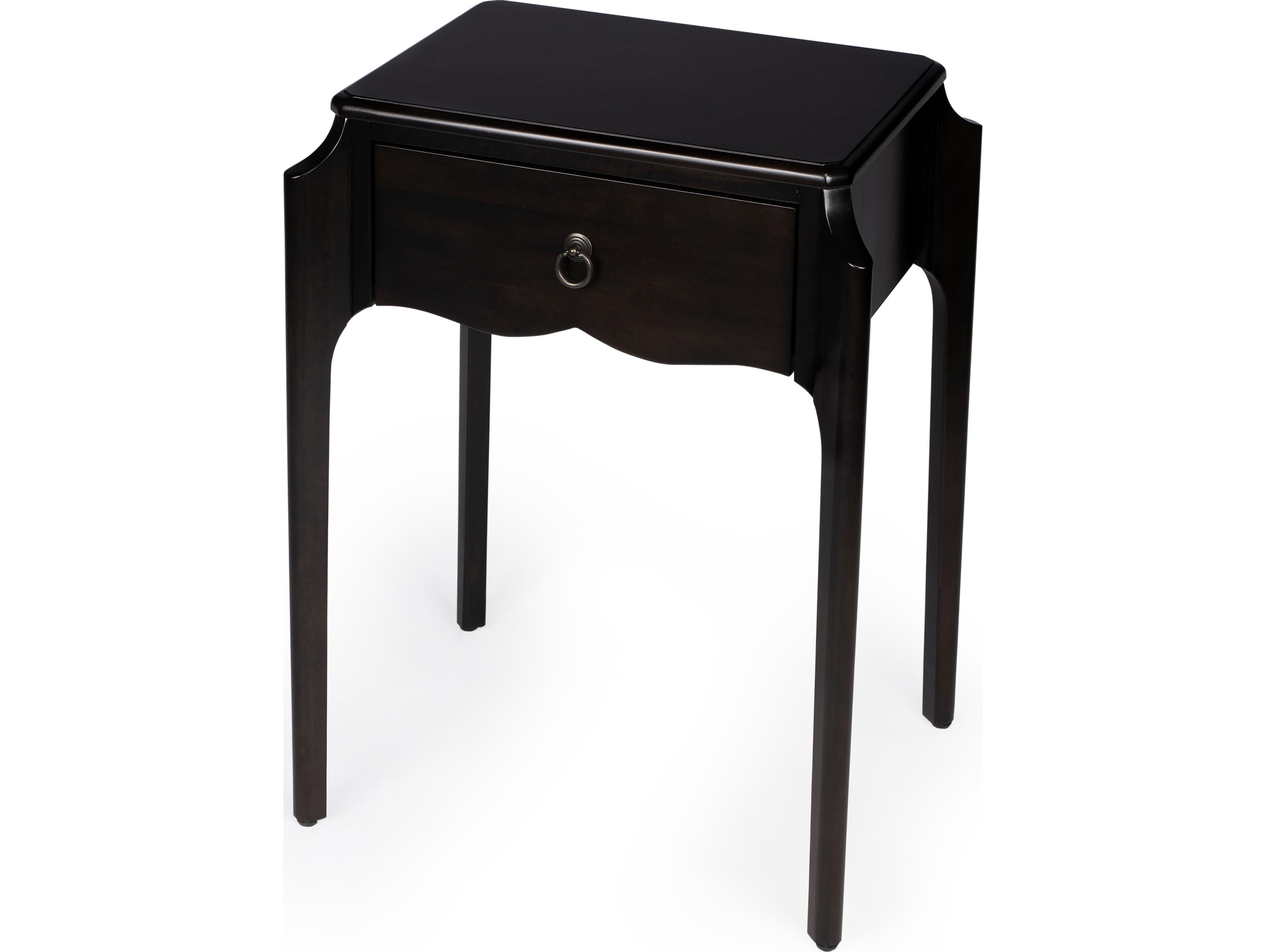Butler Wilshire 1-Drawer Brown Oak Wood Nightstand