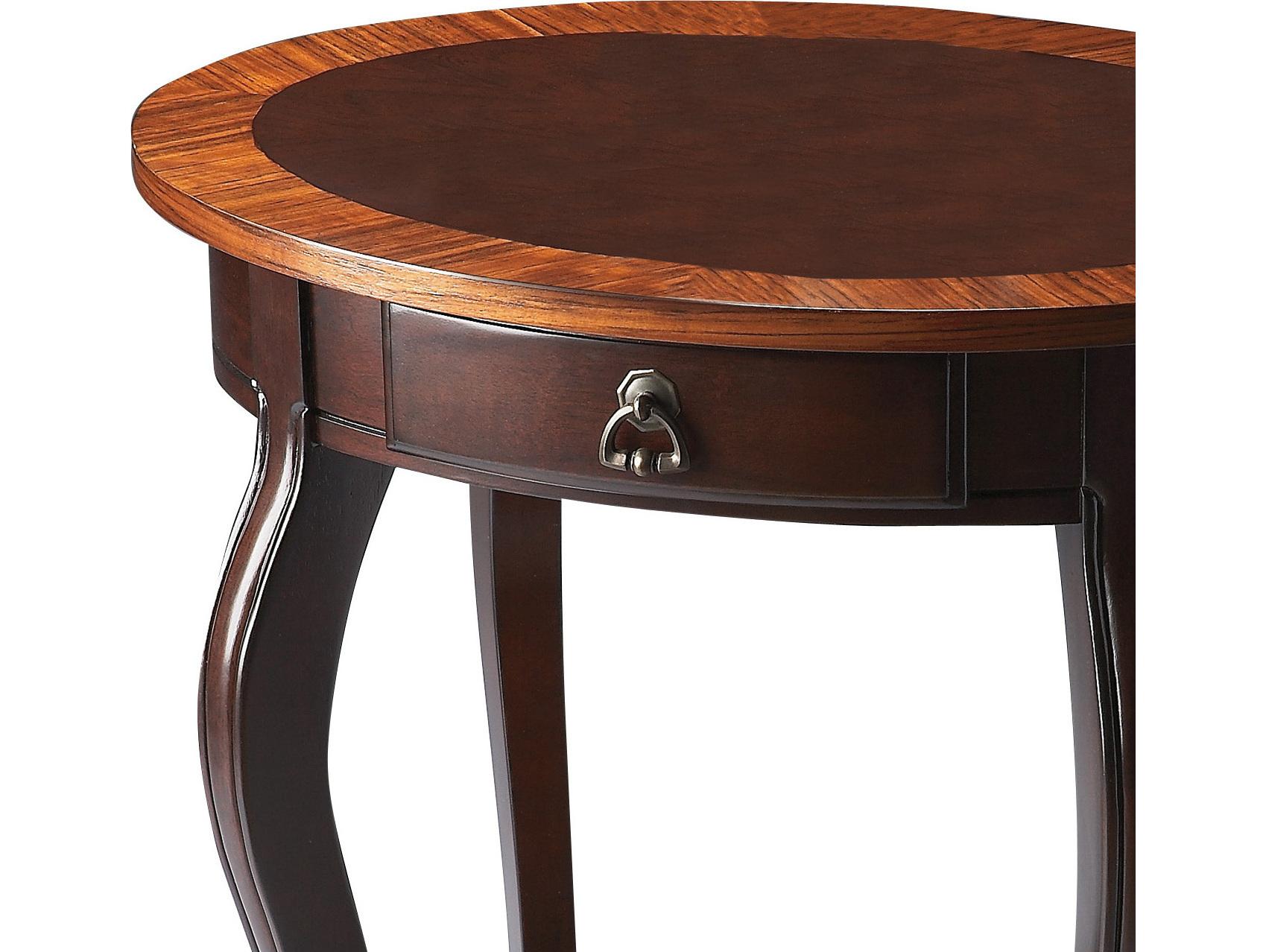 Butler Jeanette Oval Wood Cherry Nouveau End Table
