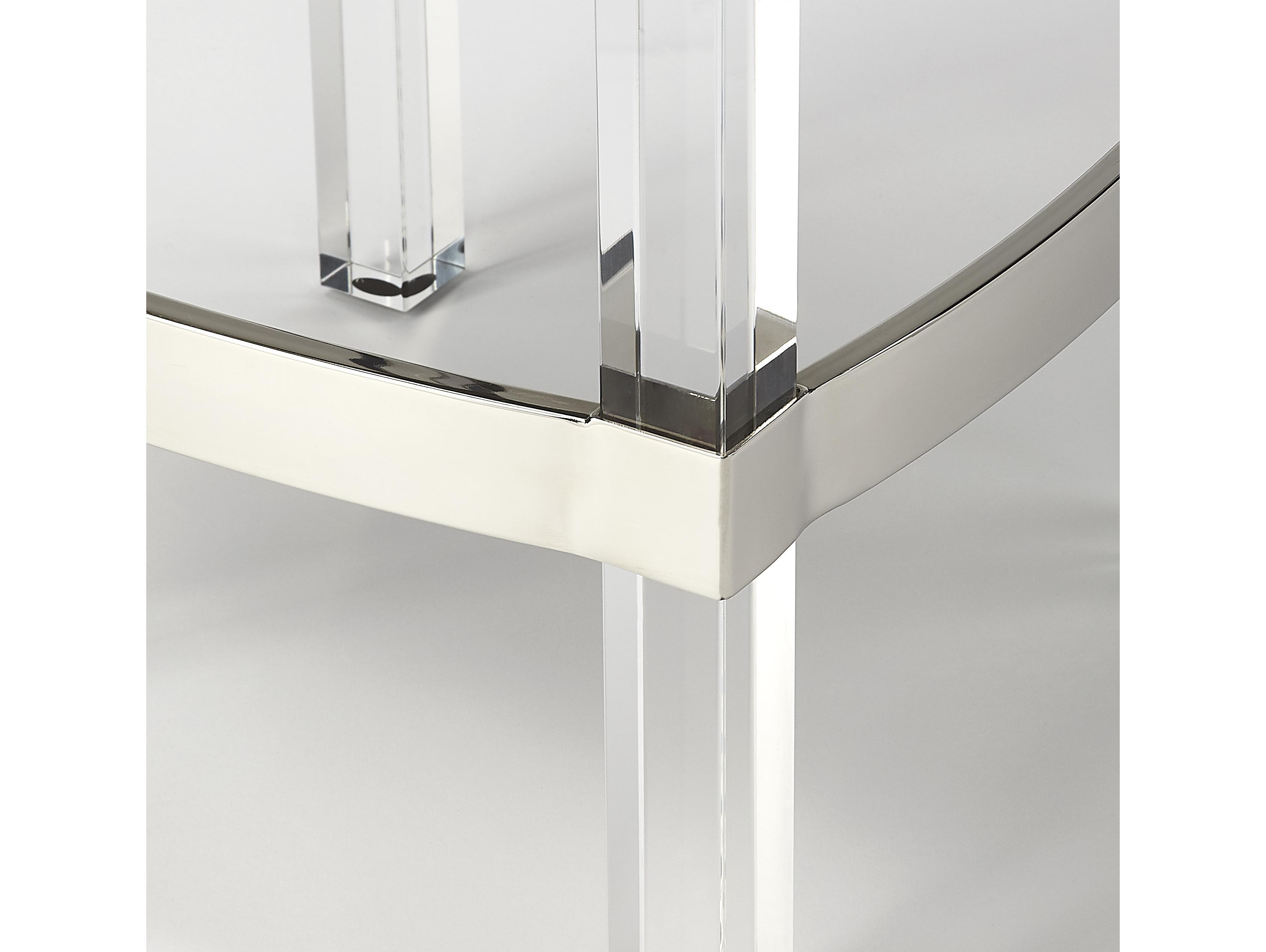 Butler Jordan White Leather Faux Counter Stool