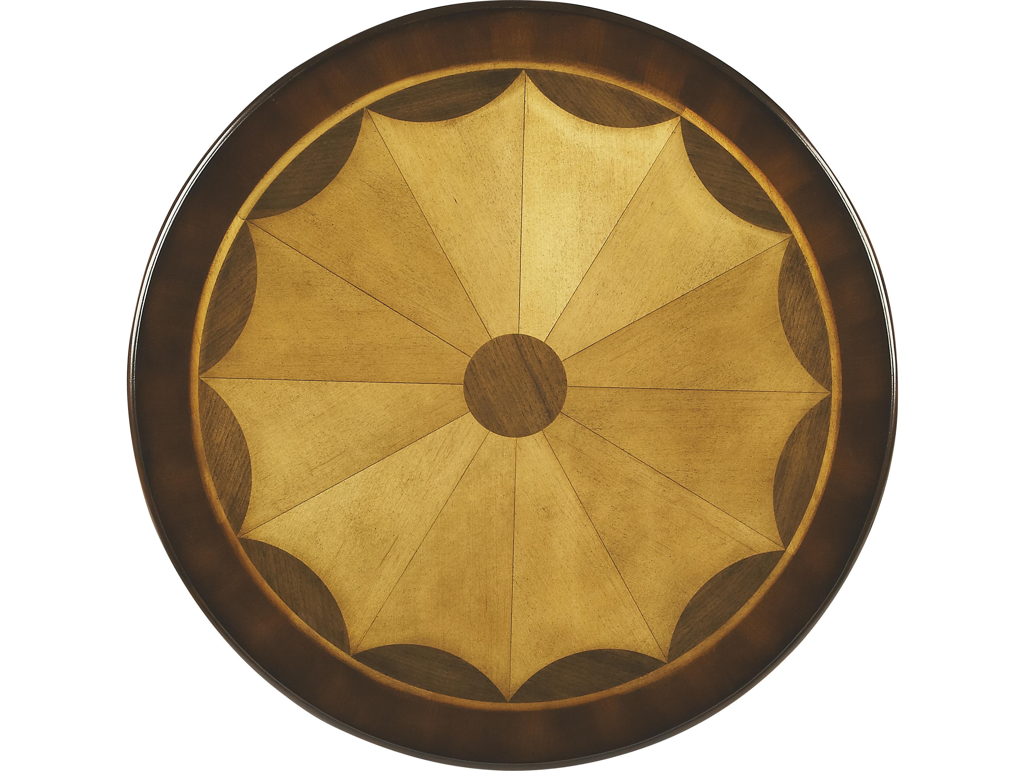 Butler Carissa Round Wood Cherry End Table