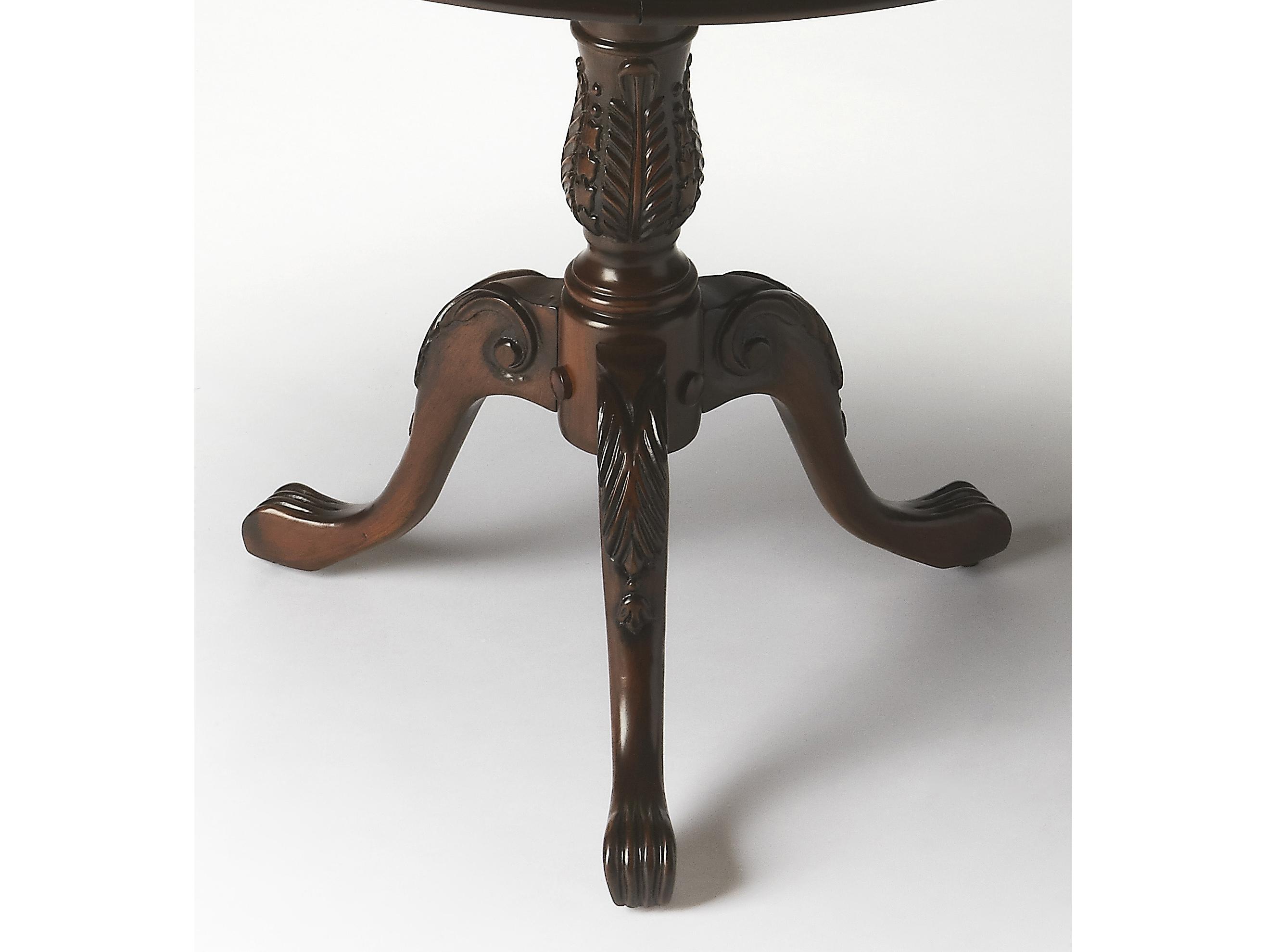 Butler Carissa Round Wood Cherry End Table