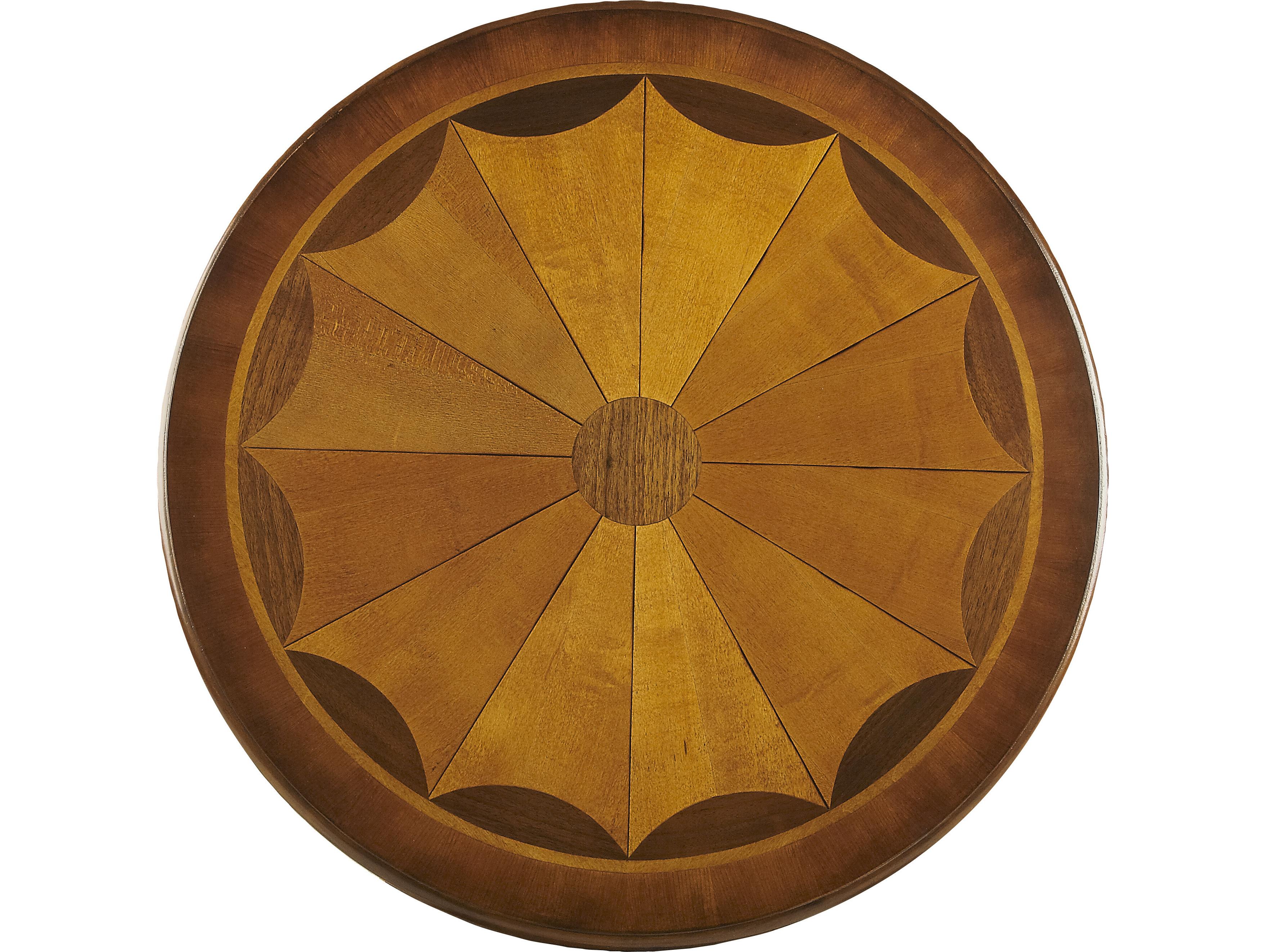 Butler Carissa Round Wood Cherry End Table