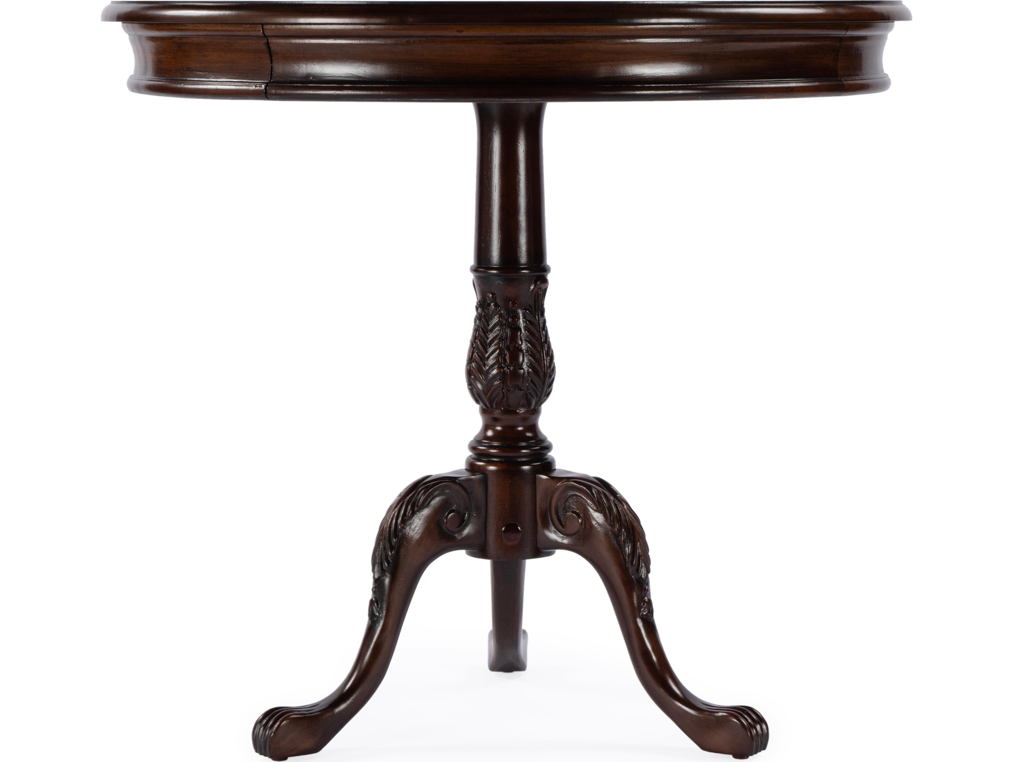 Butler Carissa Round Wood Cherry Nouveau End Table