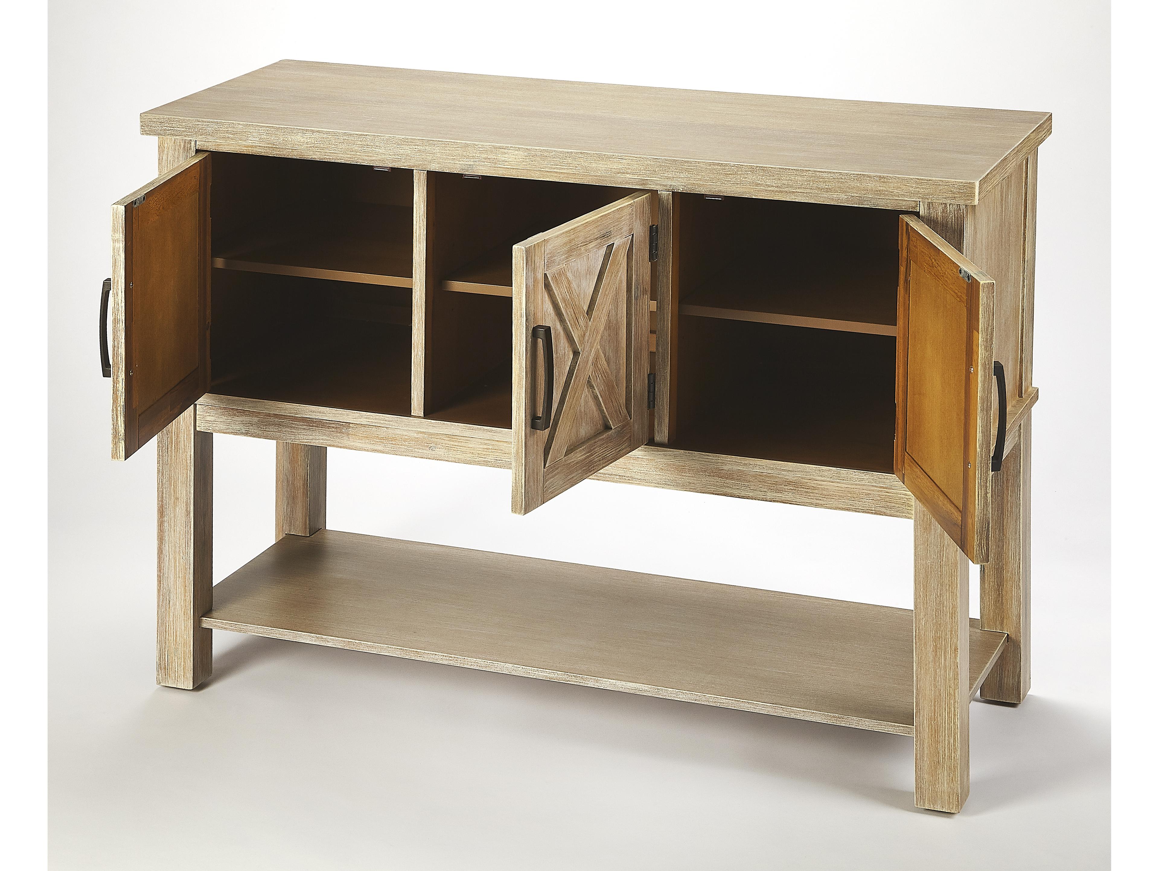 Butler Chateau 48" Acacia Wood Urban Gray Sideboard