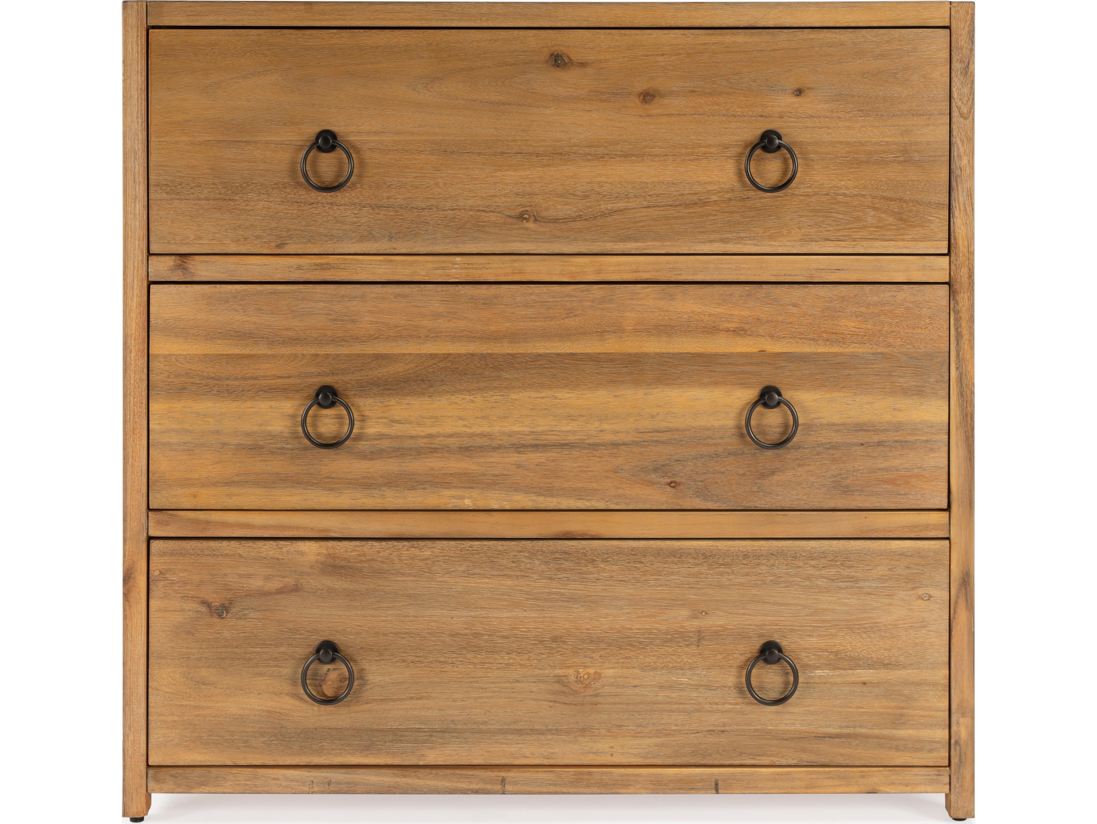 Butler Lark 3-Drawers Pine Wood Dresser